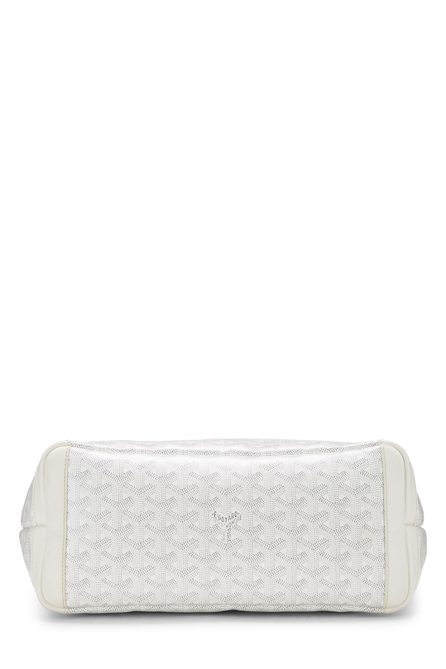 Goyard, Pre-Loved White Goyardine Canvas Artois PM, White