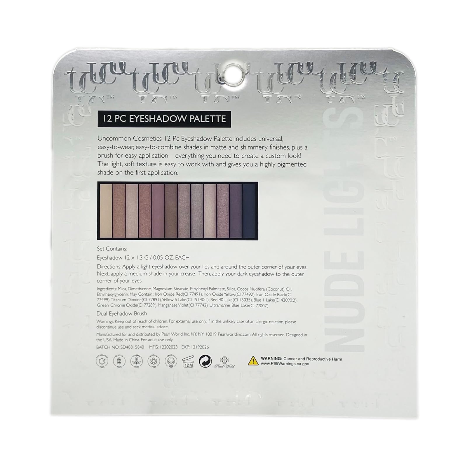 Uncommon Cosmetics Eyeshadow Palette - Ultra-Blendable, Cream Eyeshadow - Highly Pigmented Eye Makeup - Matte and Shimmer Formulas - 1 pc