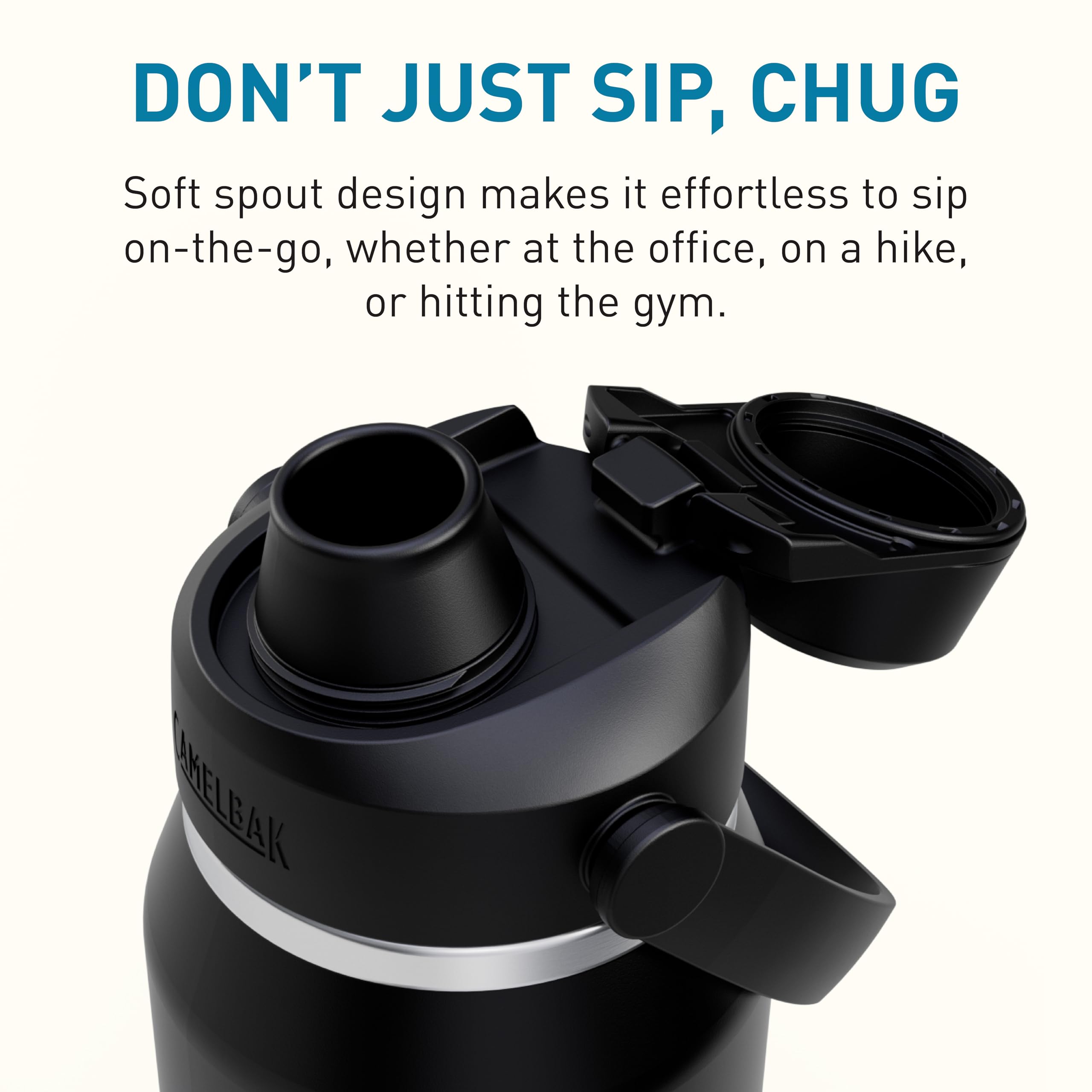 CamelBak Thrive Chug Insulated Stainless Steel Water Bottle Black, 32oz