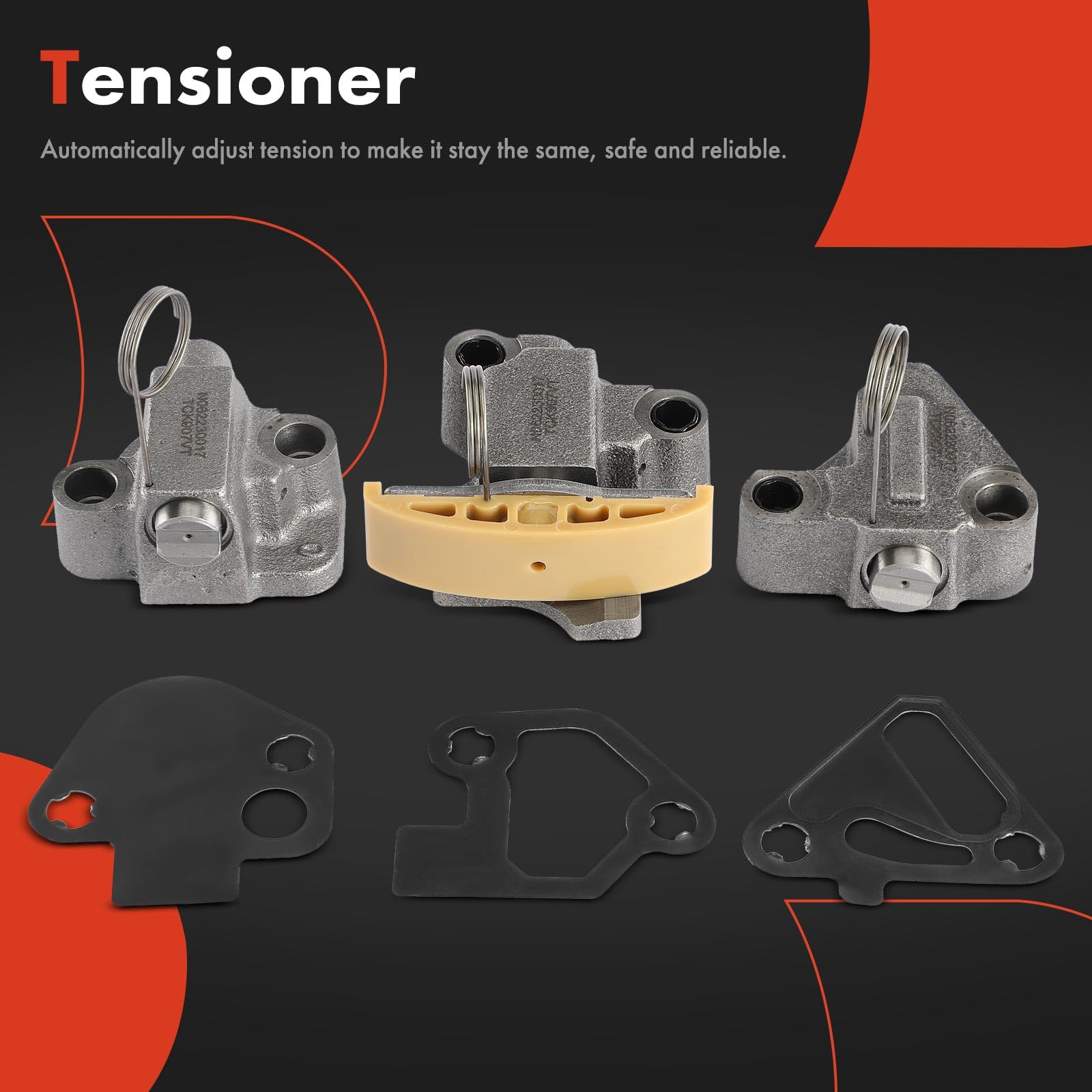 A-Premium Engine Timing Chain Kit W/VVT Sprocket [fits DOHC, V6 3.0L 3.2L 3.6L] Compatible with Chevy & GMC & Pontiac & Saab & Saturn & Suzuki & Buick & Cadillac, fits Equinox, Canyon, G6, XTS & More