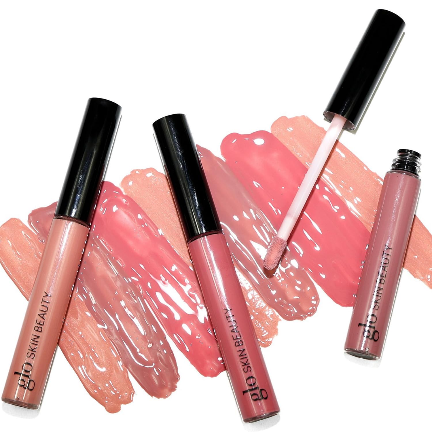 Glo Skin Beauty Lip Gloss | Color and Shine with Lip Nourishing Ingredients, without Stickiness, (Whisper)