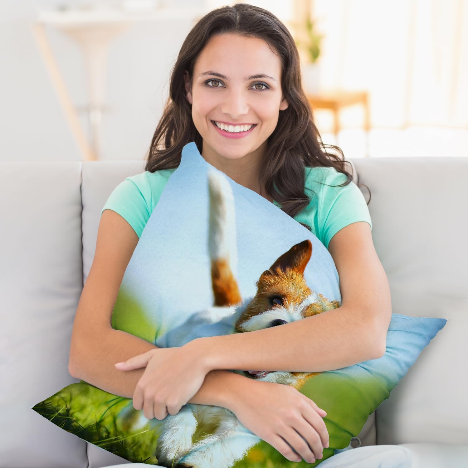 GagetElec Custom Pillows with Picture,Text Personalized Pillow with Photo,Custom Couple Gifts,Two-Sides Design Printed (20 Inch X 20Inch,Optional Pillow Insert)