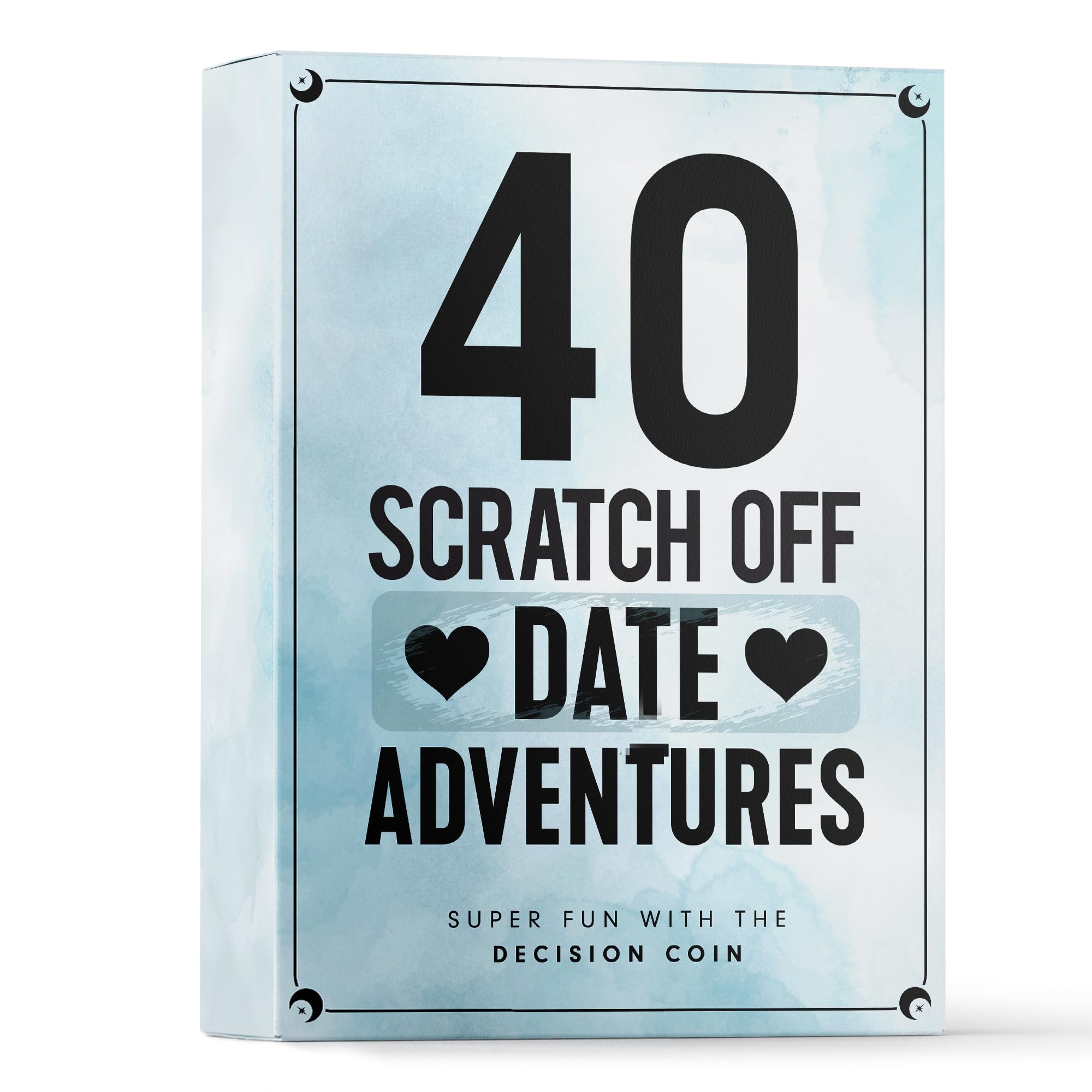 LOVEVIBE 40 Fun and Romantic Scratch Off Date Adventure Ideas for Her, Him, Girlfriend, Boyfriend, Wife, or Husband - Perfect for Date Night, Special Couples Gift for Anniversaries, Birthdays & More!