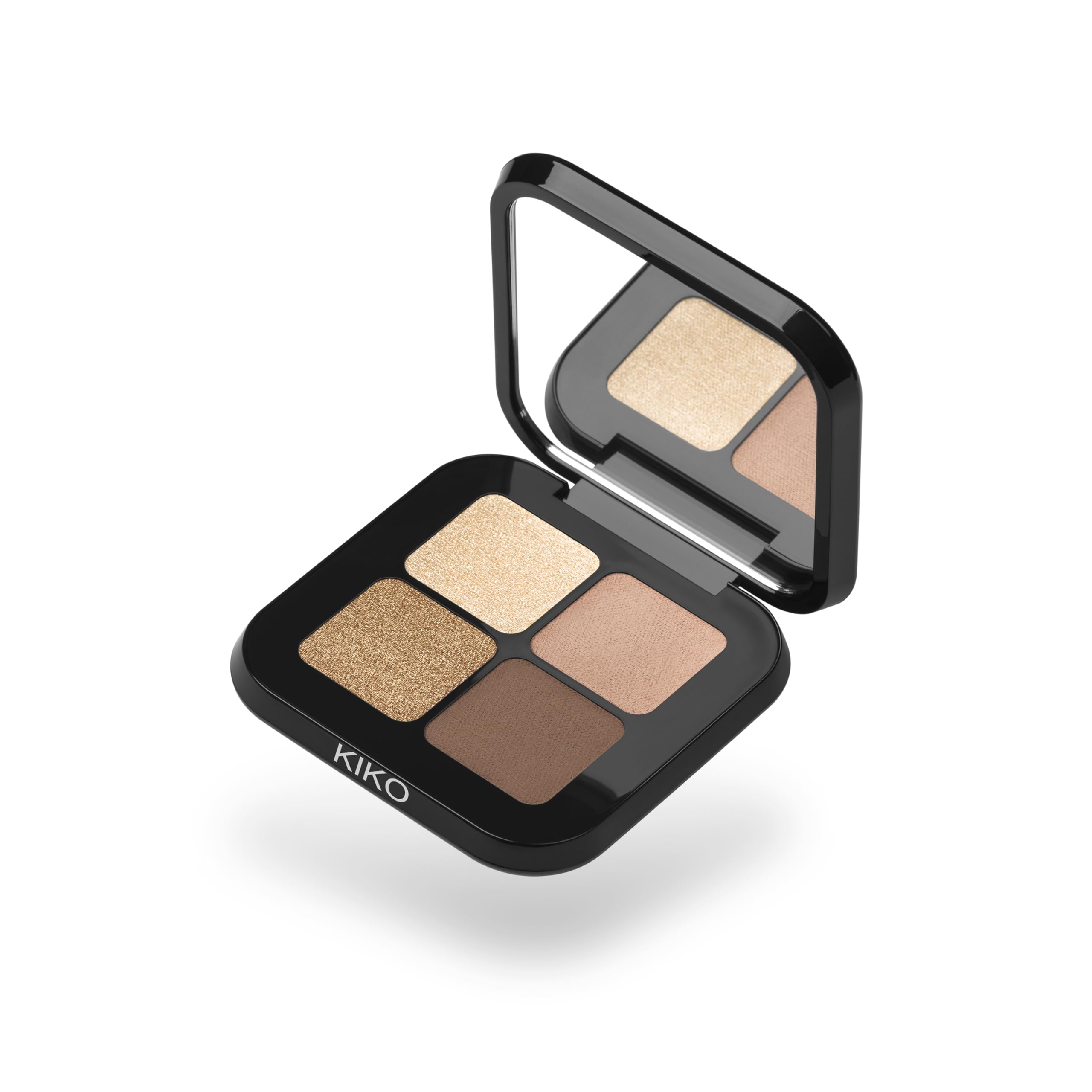KIKO Milano Bright Quartet Eyeshadow Palette 01 | Palette With Four Baked Eyeshadows For Wet And Dry Use