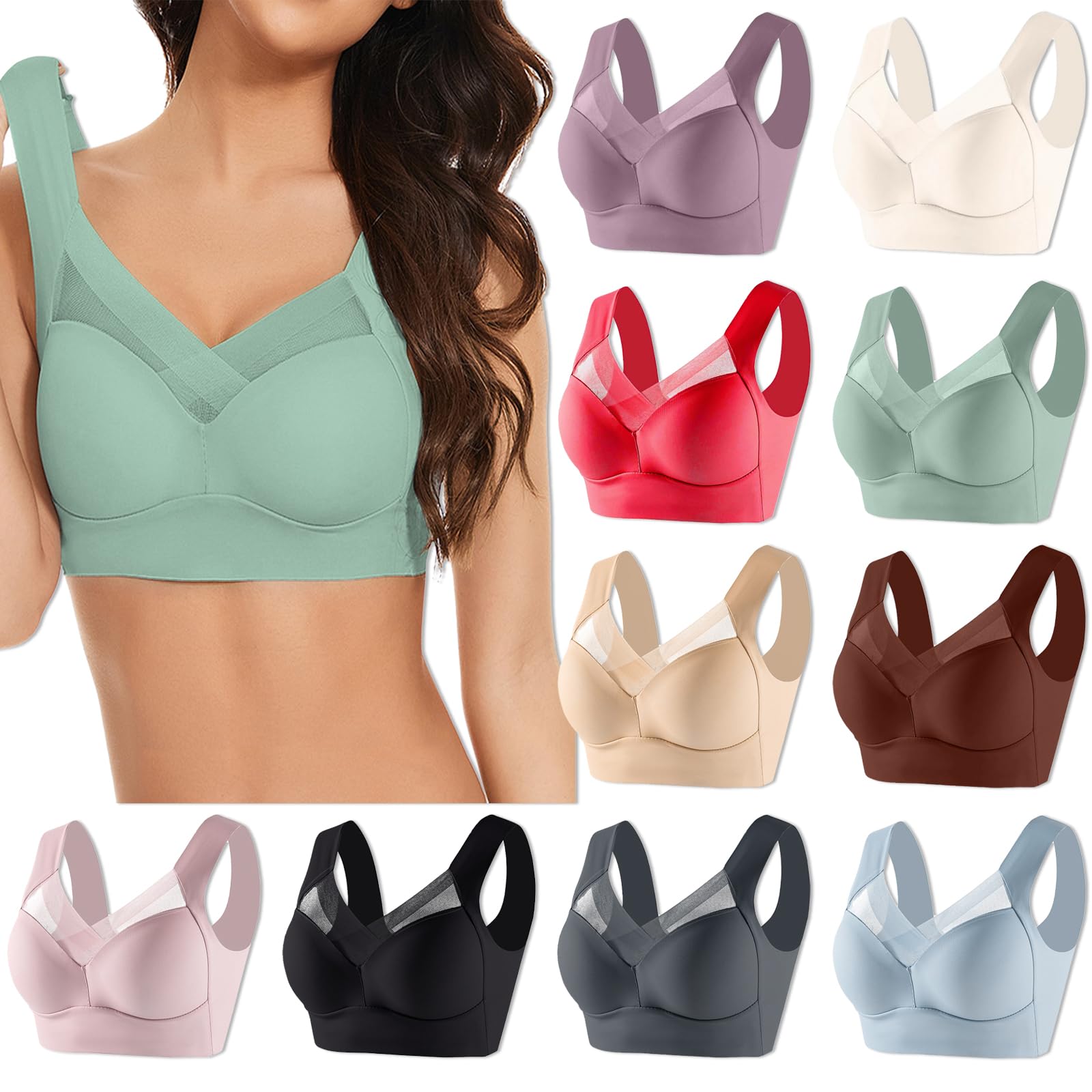 haul Store Push up Sports Bras for Women Clearance Items Under 5 Dollars no Underwire Push up Bras for Women Anti Sagging Bras for Older Women