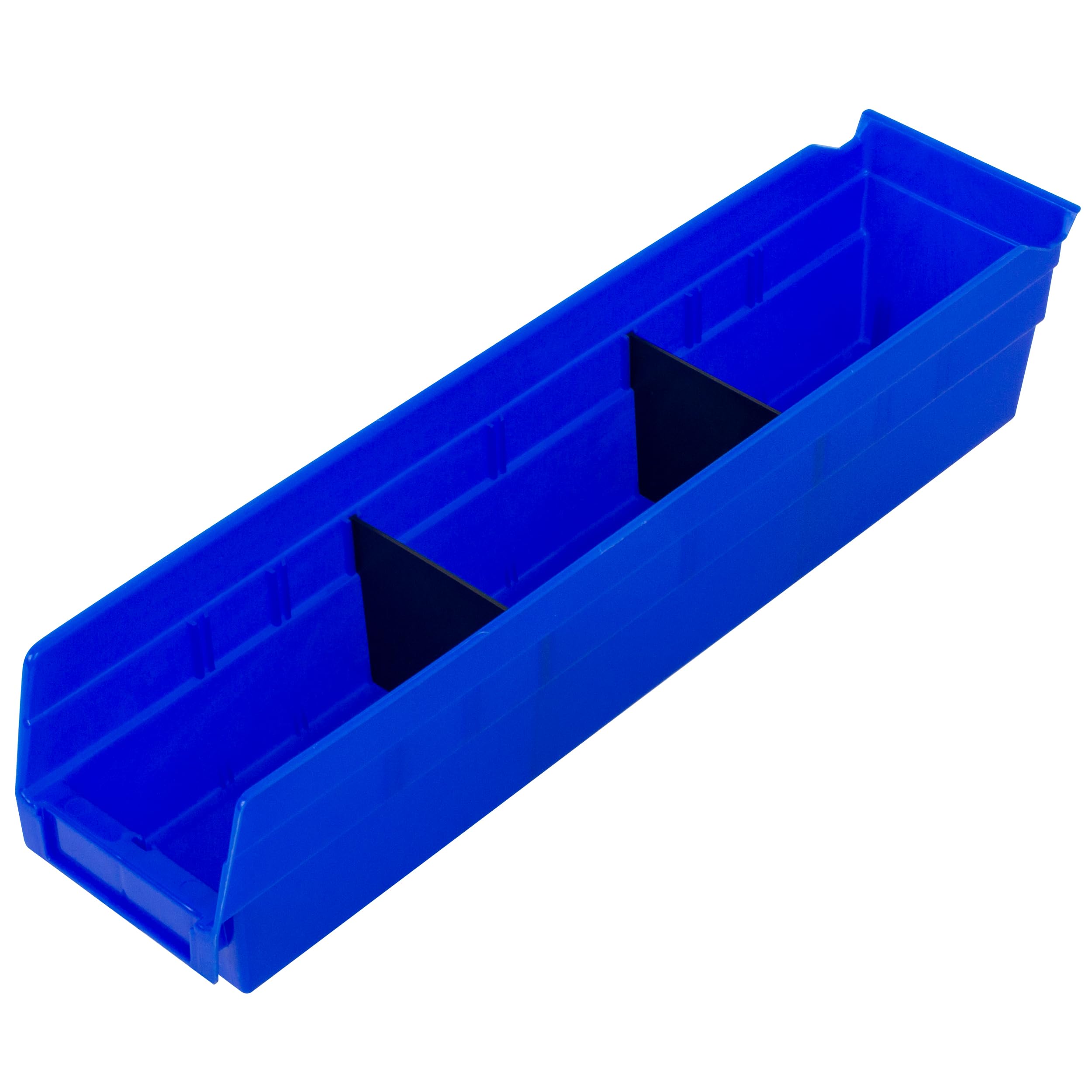 Akro-Mils 40120 Crosswise Width Plastic Divider for 30120, 30128, 30124 Shelf Bin Storage Bins, Black, (24-Pack)