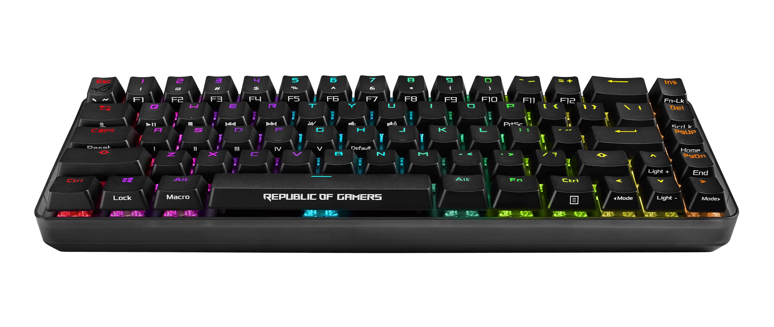 ASUS ROG Falchion Wireless 65% Mechanical Gaming Keyboard | 68 Keys, Aura Sync RGB, Extended Battery Life, Interactive Touch Panel, PBT Keycaps, Cherry MX Brown Switches, Keyboard Cover Case