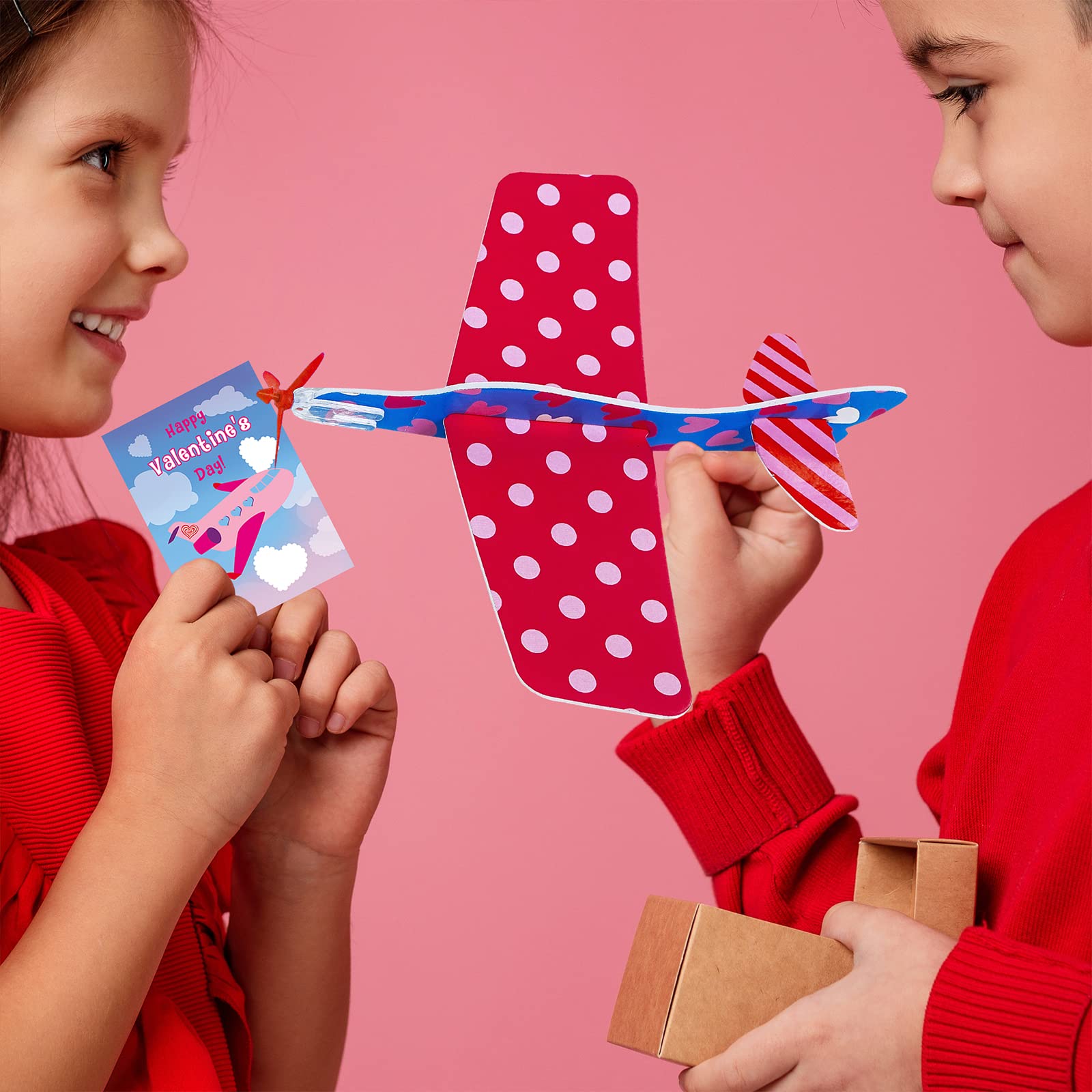 Winlyn 112 Pcs Valentine's Day Stationery Toy Assortment Set Valentine Goodie Bags Stuffers Valentine Rewards Prizes Bulk for Kids Students Valentine Party Favors Treats School Classroom Gift Exchange