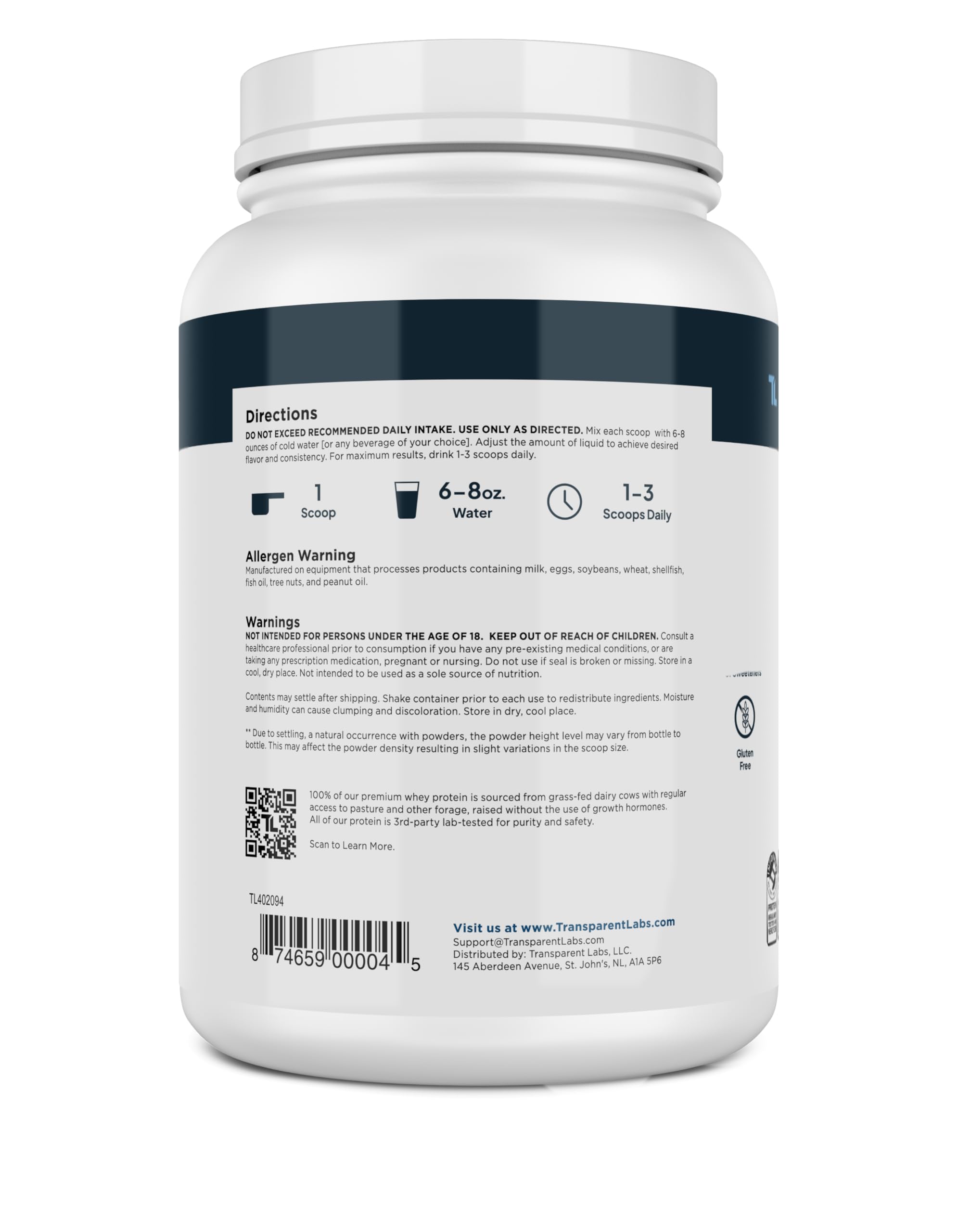 Transparent Labs Grass-Fed Whey Protein Isolate - Natural Flavor, Gluten Free Whey Protein Powder w/ 28g of Protein per Serving & 9 Essential Amino Acids - 30 Servings, Vanilla Peanut Butter