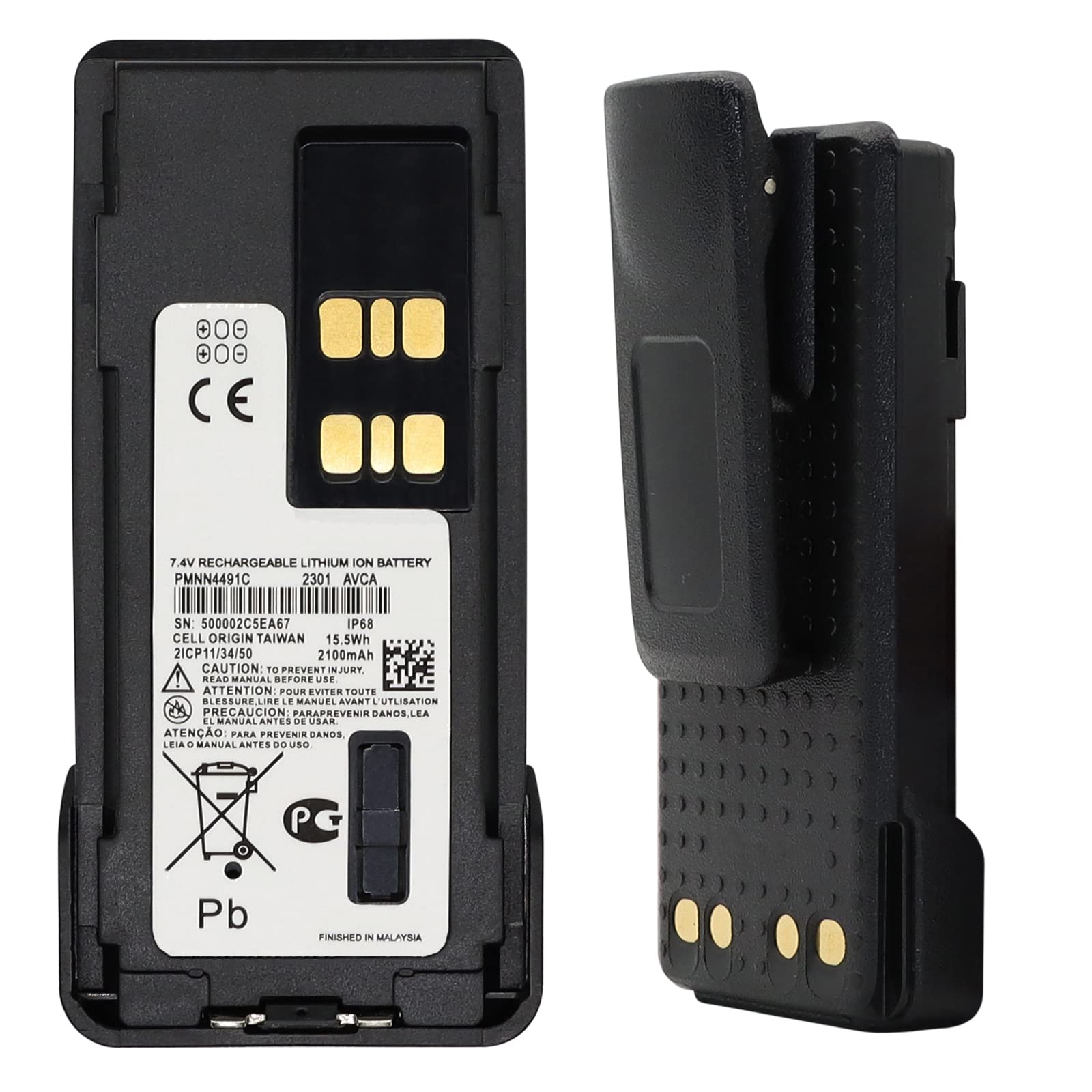 for Impres Battery PMNN4491C Battery PMNN4409AR Battery for Motorola Impres Battery MotoTRBO XPR3000 XPR3000e XPR3300 XPR3300e XPR3500 XPR3500e XPR5380e XPR7000 XPR7000e XPR7350e Battery (Slim)