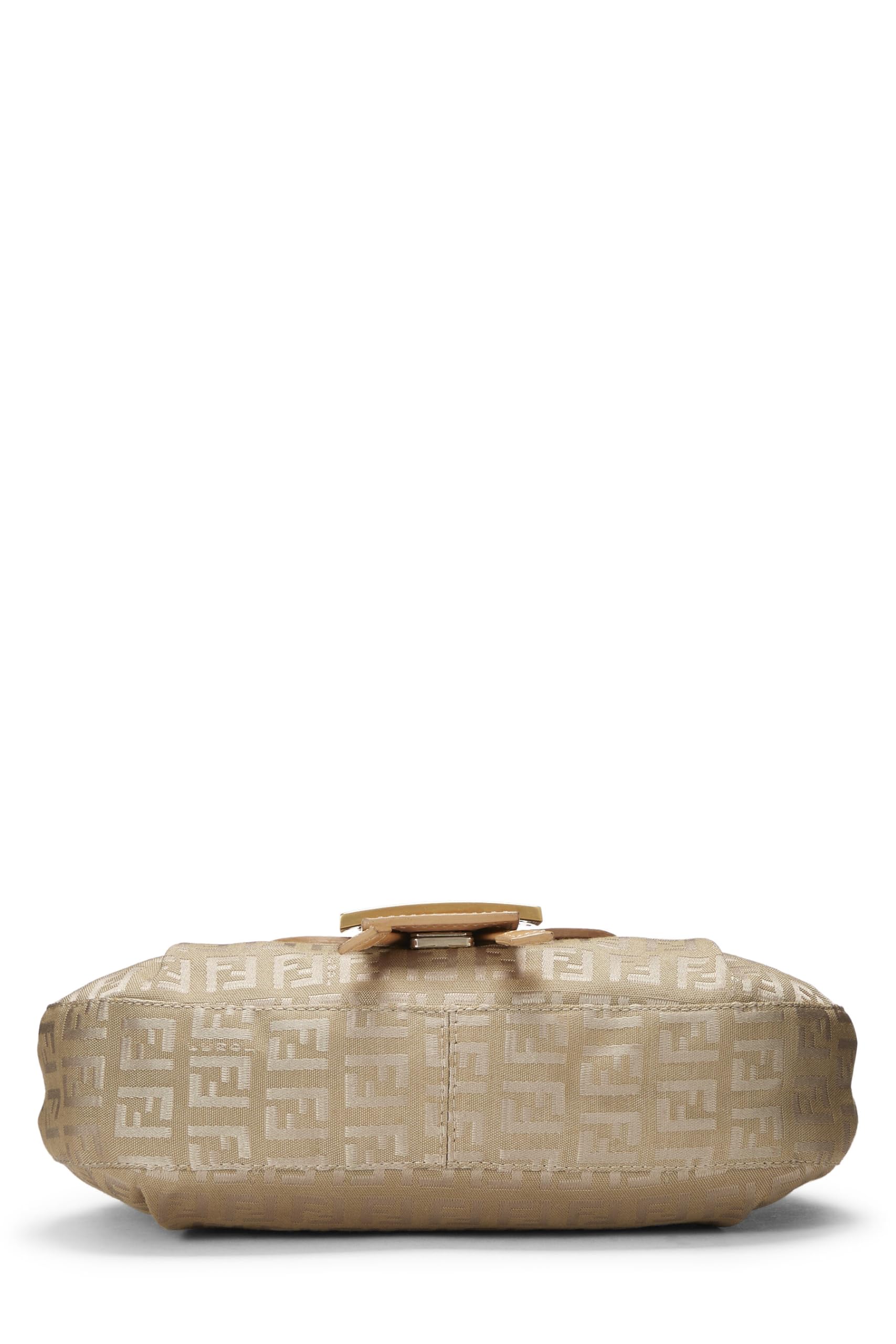 Fendi, Pre-Loved Beige Nylon Zucchino Shoulder Bag, Beige