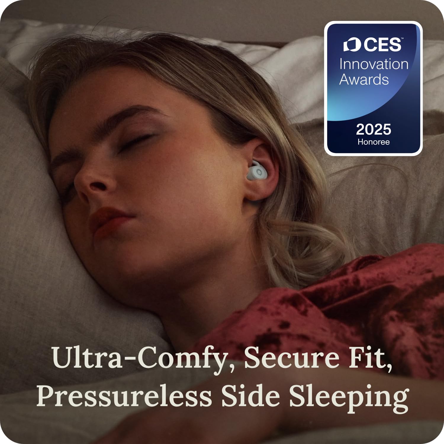 Ozlo Sleepbuds® | Sleep Headphones for Side Sleepers | Up to 10 Hours of Bluetooth Streaming Sleep Earbud | Science-Backed Sleep Sounds | Noise Blocking and Comfortable Sleep Buds