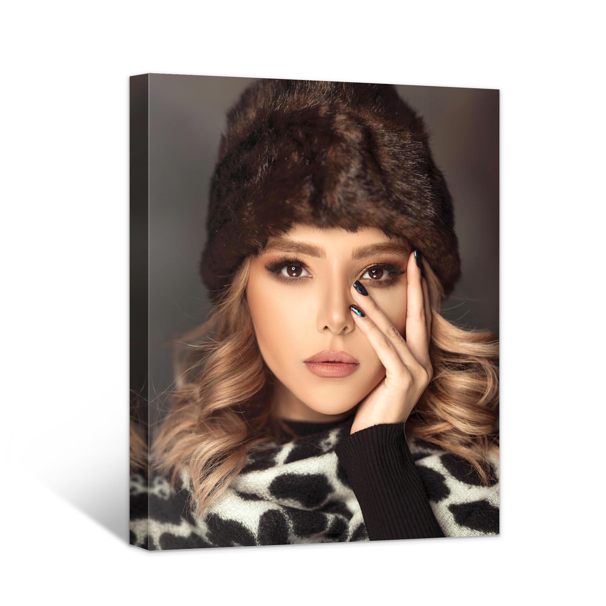 GagetElec Personalized Canvas Prints with Your Photos, Unique Gifts for Weddings, Birthdays & Festival, Custom Wall Art Decor with Personal Portrait (8" X 10")