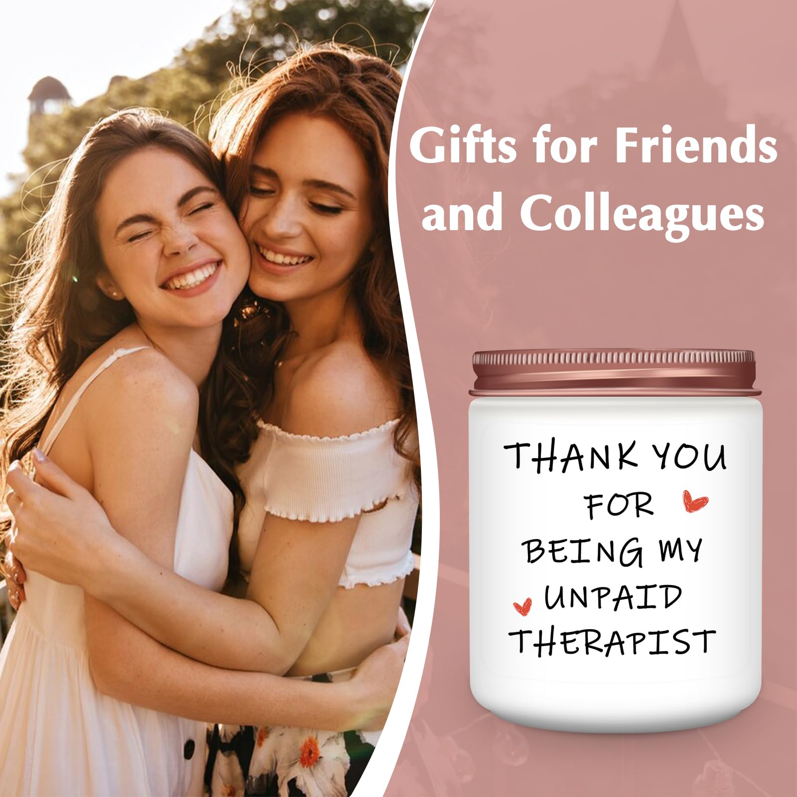 RIZOOCE Best Friend Birthday Gifts for Women, Funny Mothers Day Friendship Sister Coworkers Bestie Mom Gag Gift for Her, Lavender Scented Candles