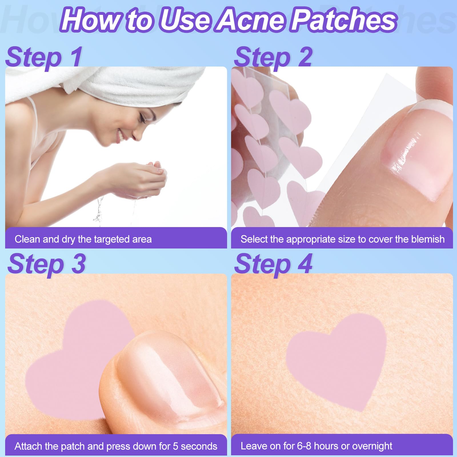 JIANLANPTT Pimple Patches for Face, 276 Pack Acne Patches, Hydrocolloid Pimple Patches for Covering Zits and Blemishes, Pimple Zit Patches with Tea Tree Oil, Salicylic Acid and Centella Asiatic