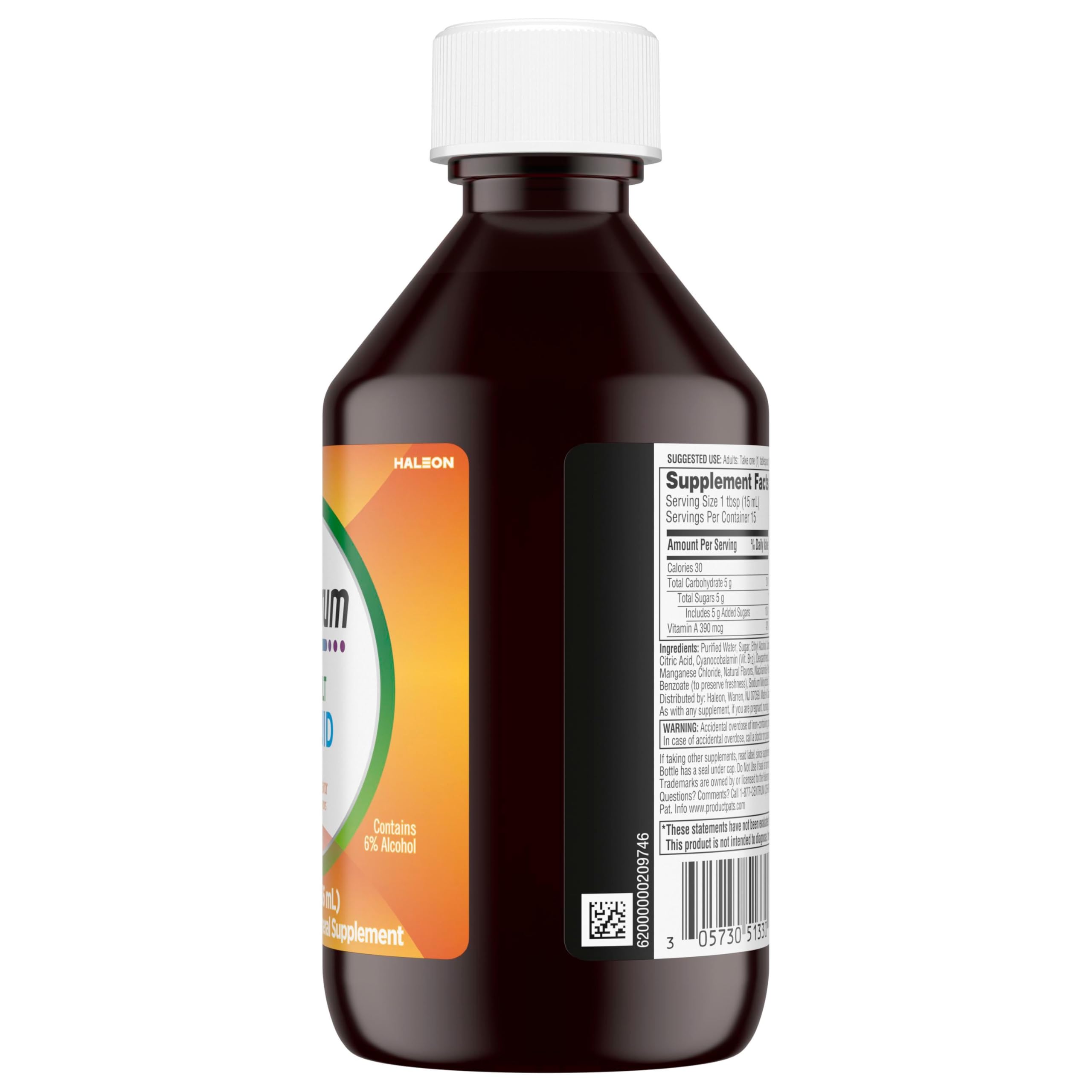 Centrum Liquid Multivitamin for Adults, Multivitamin/Multimineral Supplement with B Vitamins and Antioxidants, Citrus Flavor - 8 Fl Oz