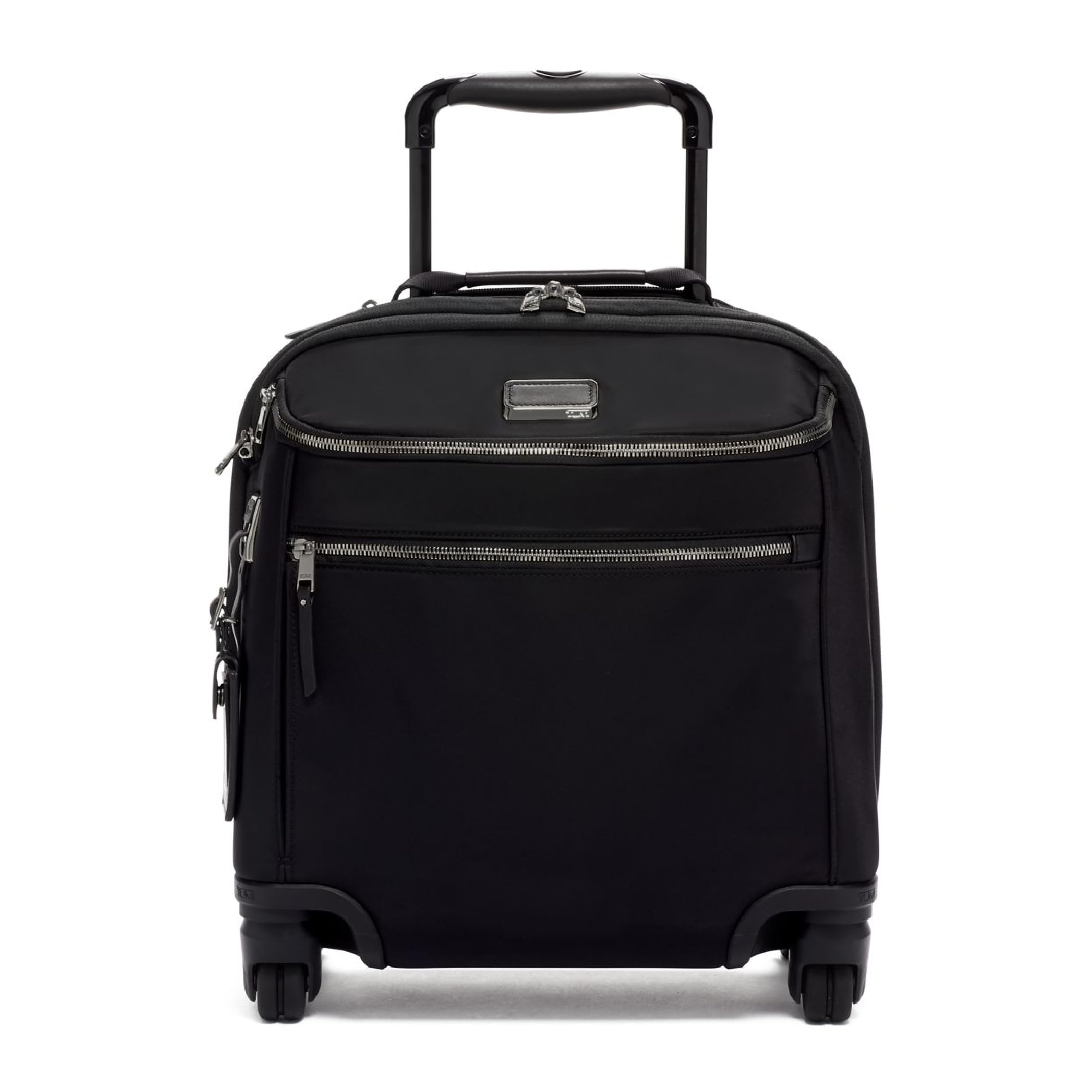 TUMI - Voyageur Oxford Compact Carry-On - Travel Suitcase with Wheels - Lightweight Luggage for Women - TUMI Tracer - Black/Gunmetal