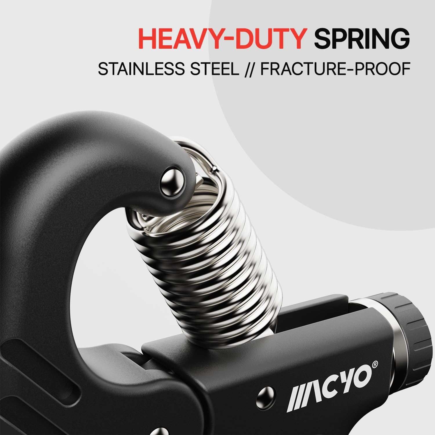 MACYO Grip Strength Trainer, Display Counter Hand Grip Strengthener with Adjustable Resistance 11-220Lbs(5-100KG), Ergonomic Design, Forearm Strengthener for Musicians Athletes and Injury Recovery (Orange)