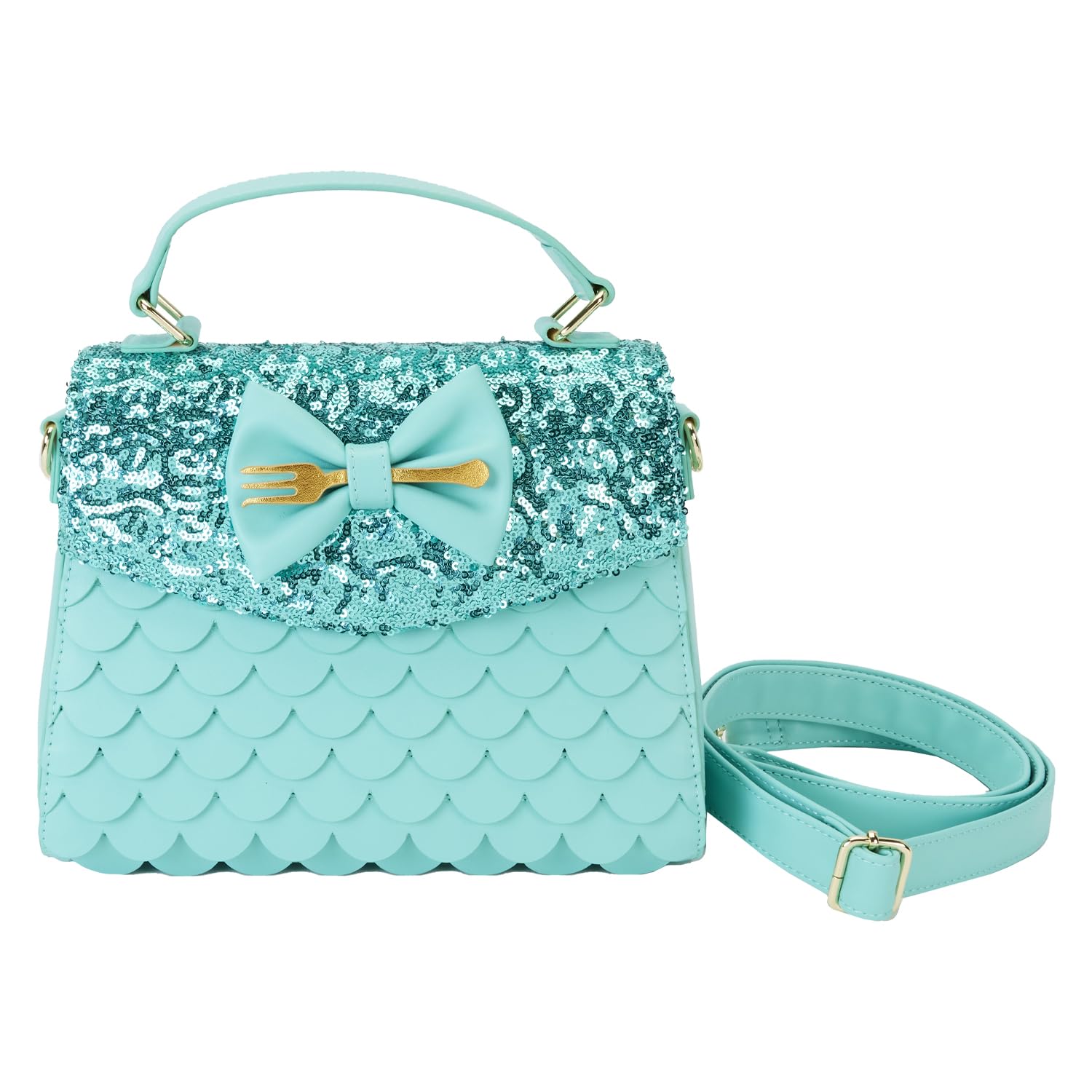 Loungefly Disney The Little Mermaid Sequins Collection Crossbody Bag, Amazon Exclusive