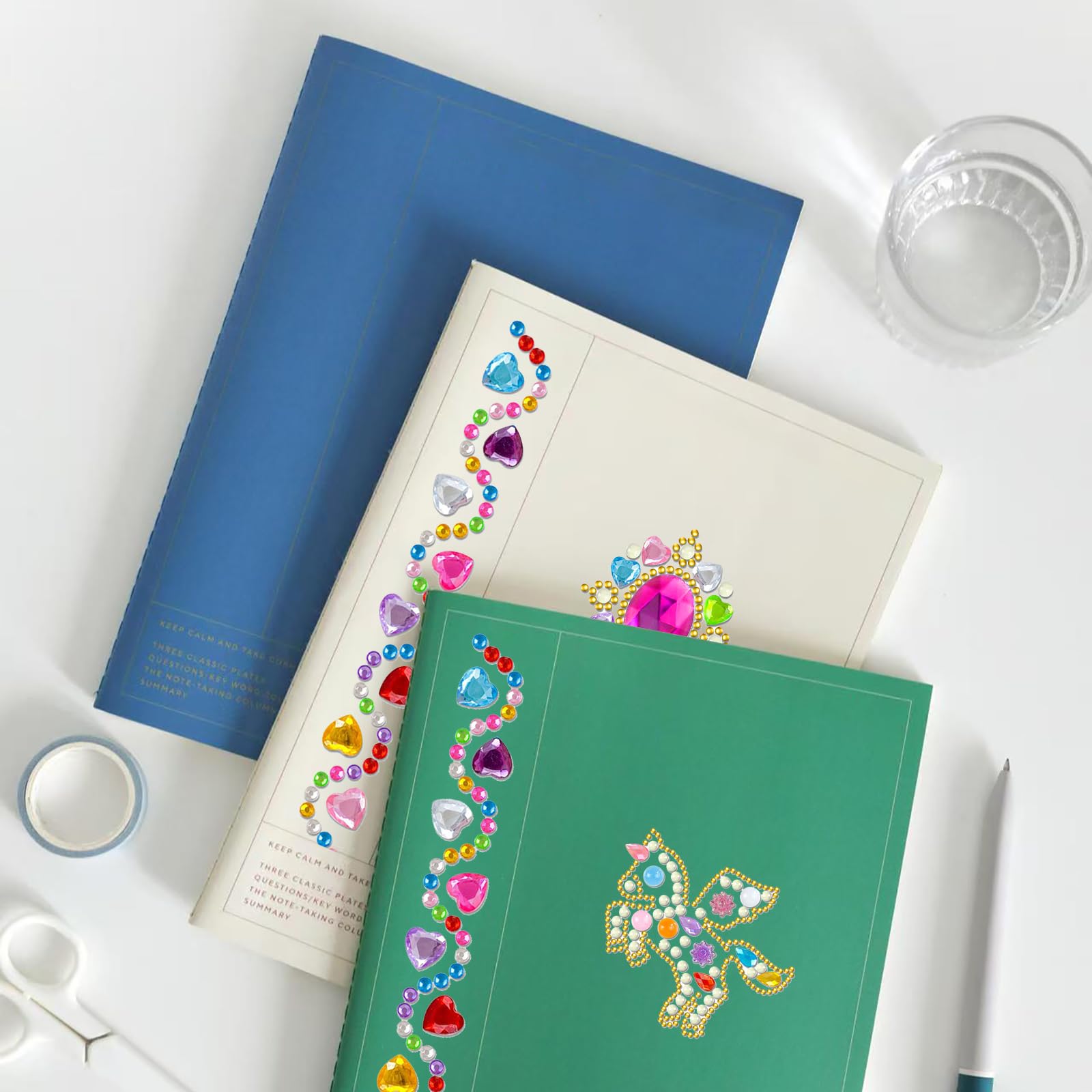 YKIAMGH 210pcs Water Bottle Stickers and 5pcs Peal Strraw Toppers for Stanley