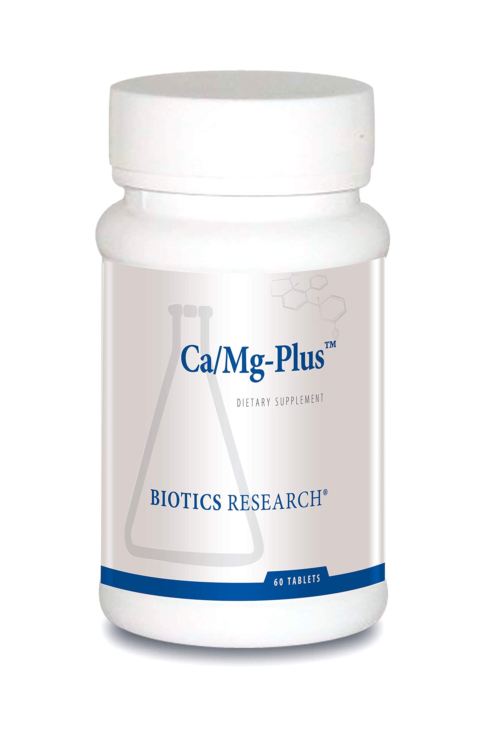 Biotics Research CaMg-Plus Calcium Magnesium Supplement with Parathyroid, Aids in Bone and Dental Health, Muscle Relaxation, Supports Cardiovascular Health, Thyroid Support 60 Tablets