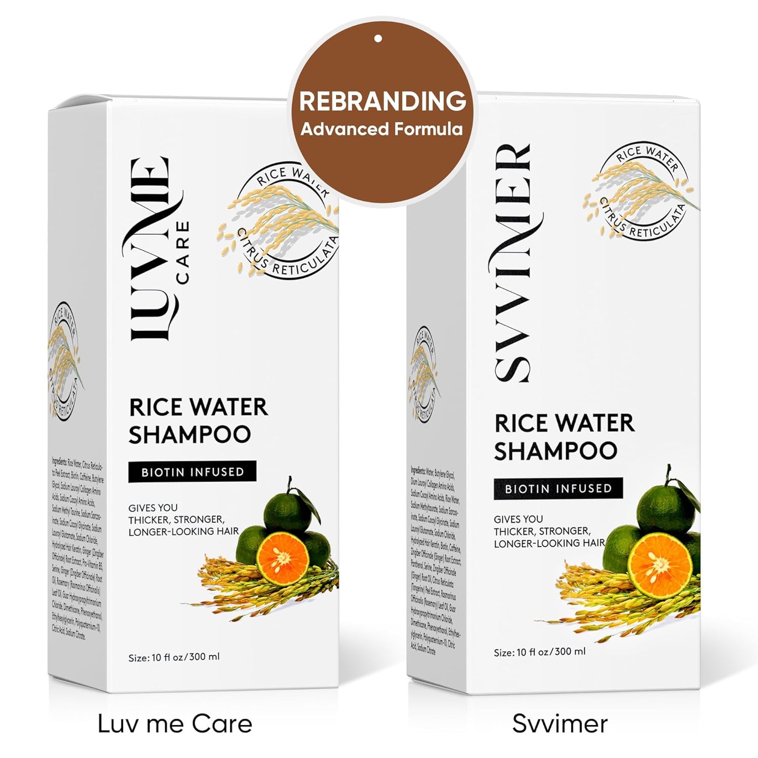 Rice Water Hair Thickening Shampoo with Biotin - Strengthening and Volumizing Shampoo for Thinning Hair, All Hair Types, Men and Women 10 Fl Oz