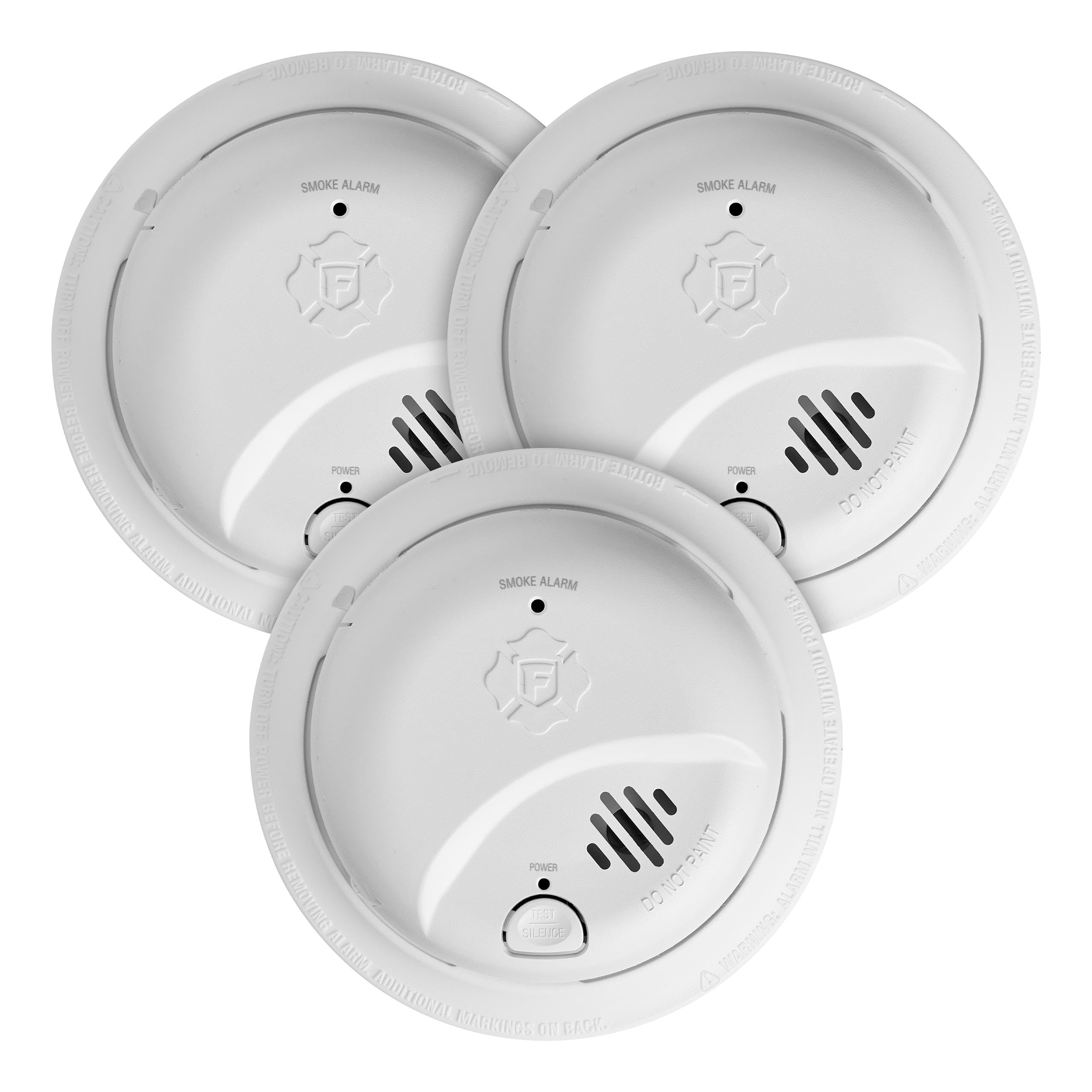 First Alert SMI100, Battery-Operated Smoke Alarm, 3-Pack