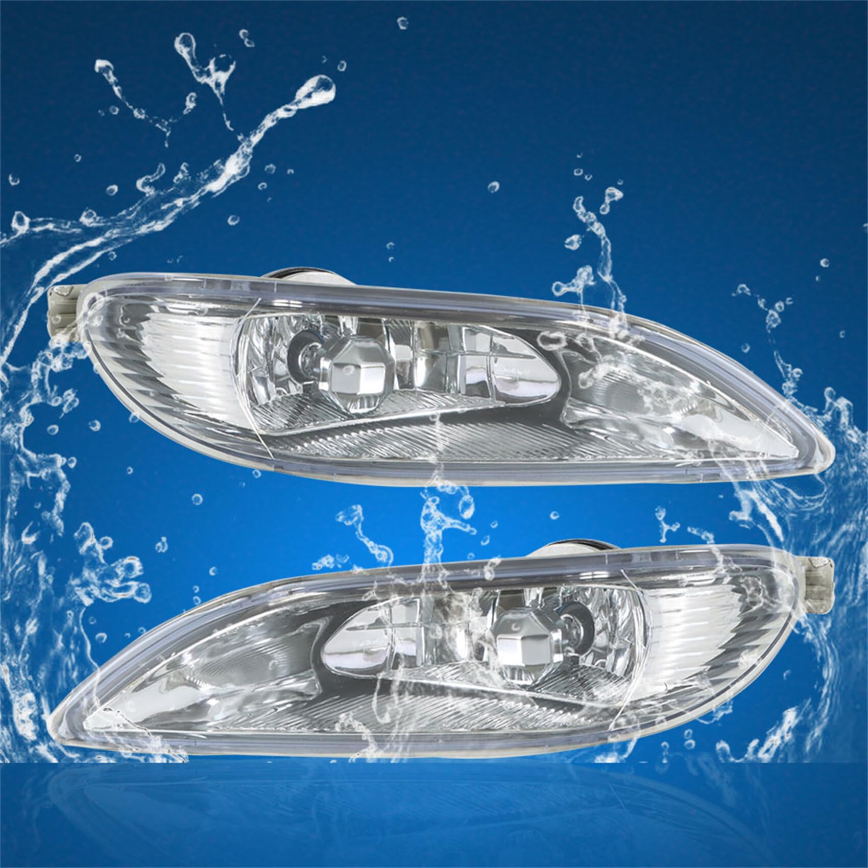 labwork Fog Lights Lamp Assembly Replacement for Toyota 2005-2008 Corolla, 2002-2004 Camry, 2002-2003 Solara Clear Lens with H11 Bubles 120-AA011 81210-AA011