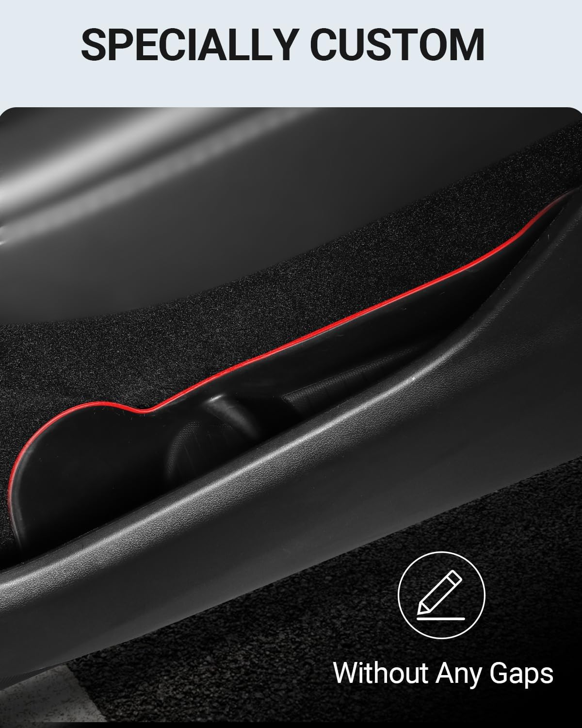 Basenor 4PCS Tesla Model Y Door Side Storage Box TPE Organizer Tray Front and Rear Door Slot Pockets Protector Accessories 2023 Upgrade