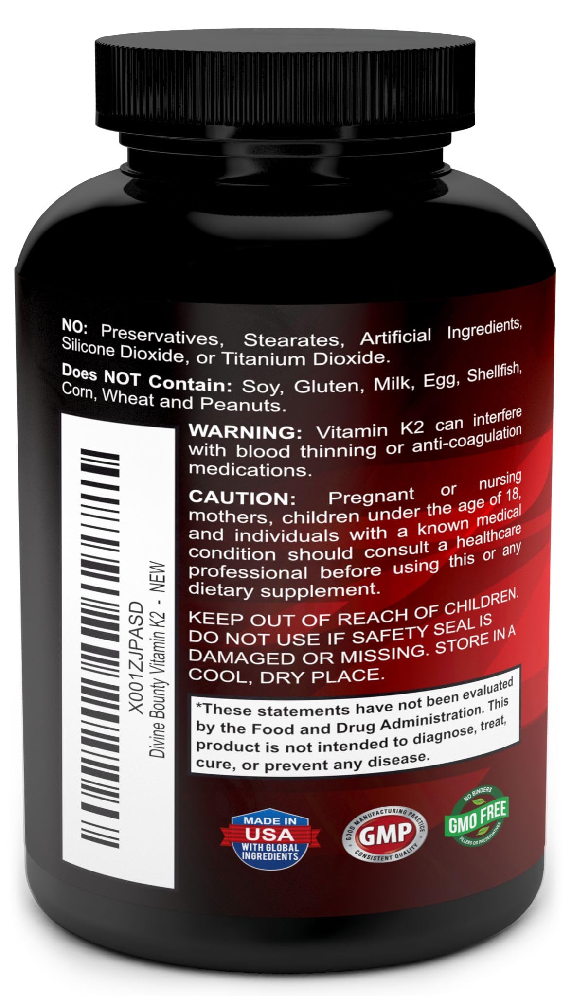 Vitamin K2 (MK7 & MK4) with D3 Supplement - Vitamin K & D as MK-7 100mcg, MK-4 500mcg, and 5000 IU Vitamin D3 3-in-1 Formula - Bone and Heart Support - 90 Non-GMO Vegetarian Capsules