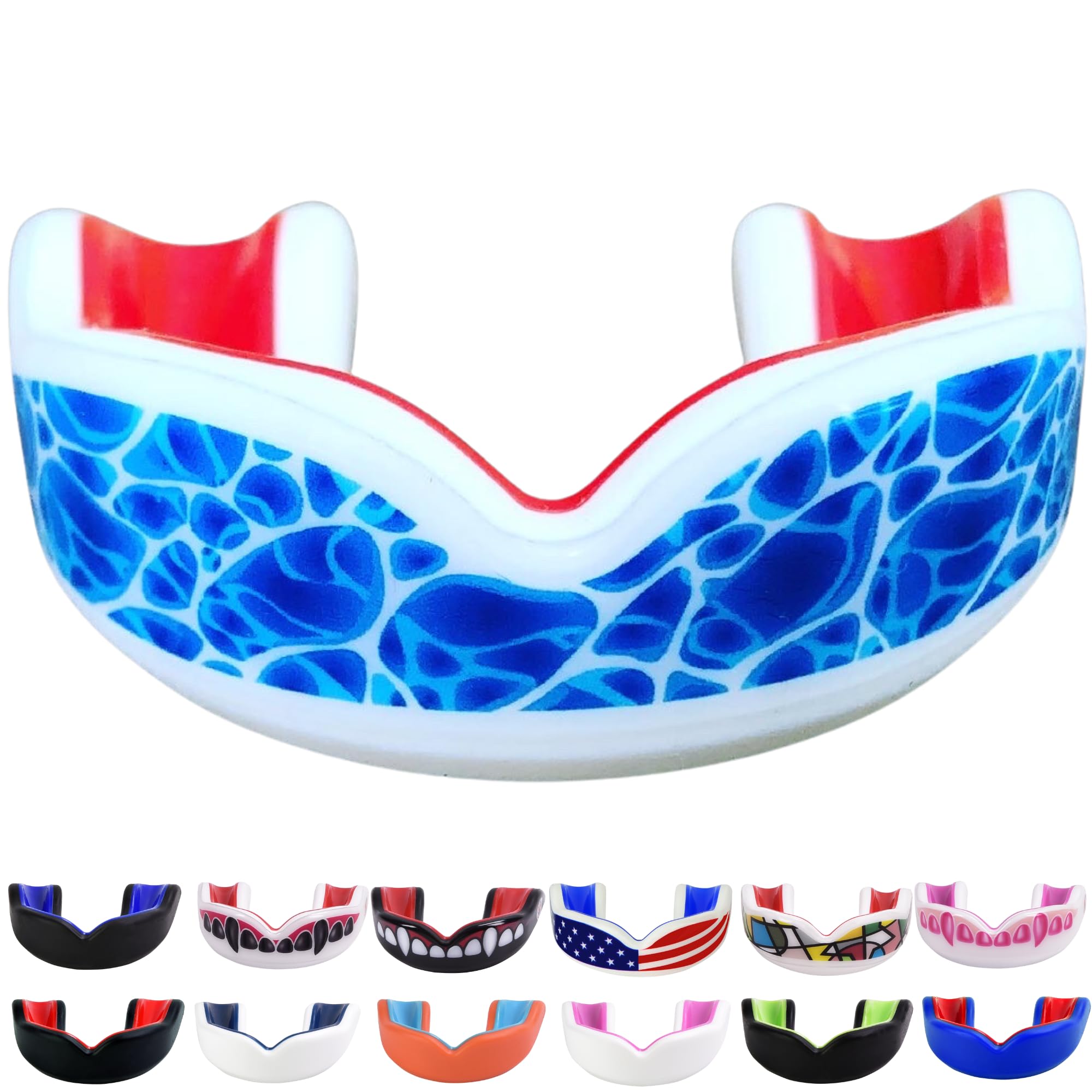 Oral Mart Sports Youth Mouth Guard for Kids (Be Water)