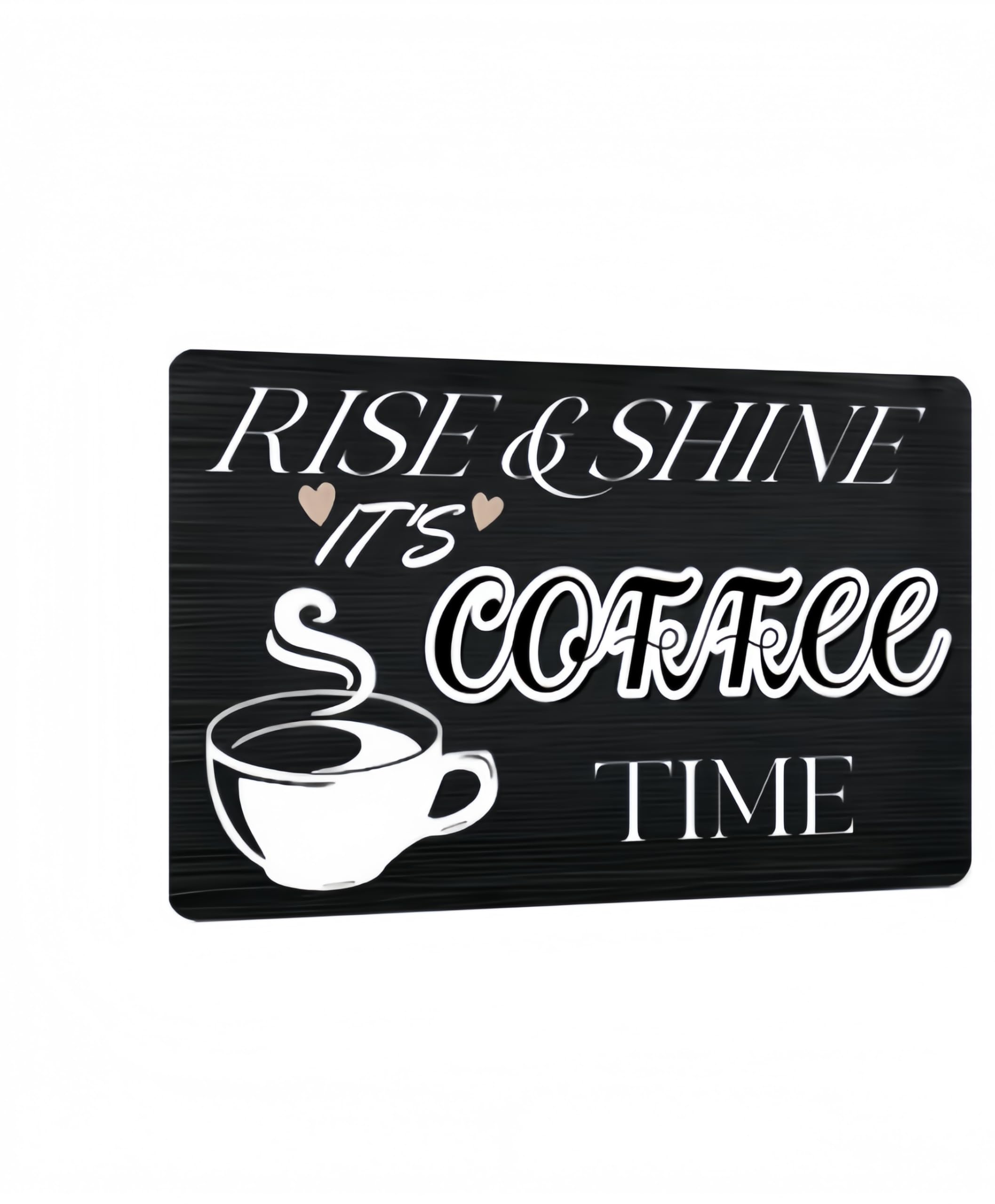 Carastora Vintage Coffee Wall Sign - Vintage Tin Sign for Coffee Station, Home Kitchen or Bar Area, Rustic Farmhouse Decor, Decor for Morning Lovers, 8x12 Inch Metal Sign