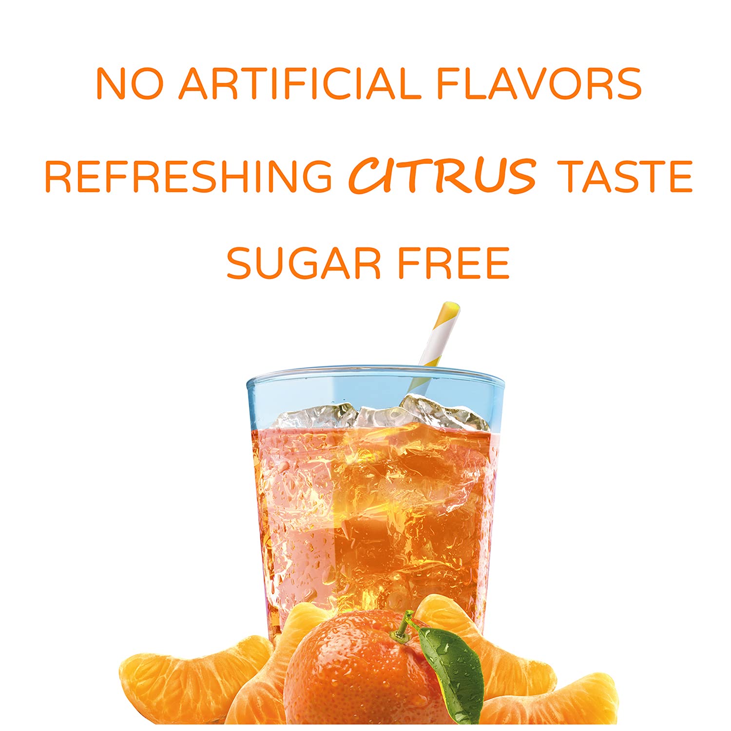 Crystal Light Citrus On-The-Go Powdered Drink Mix with Caffeine, 10 ct. (Pack of 5)