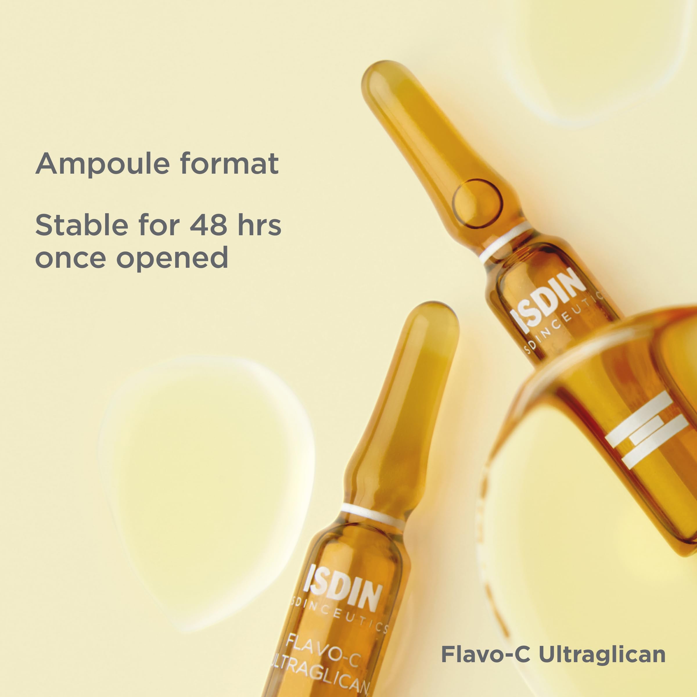 Serum Ampoules Flavo-C Ultraglican, Vitamin C and Hyaluronic Acid