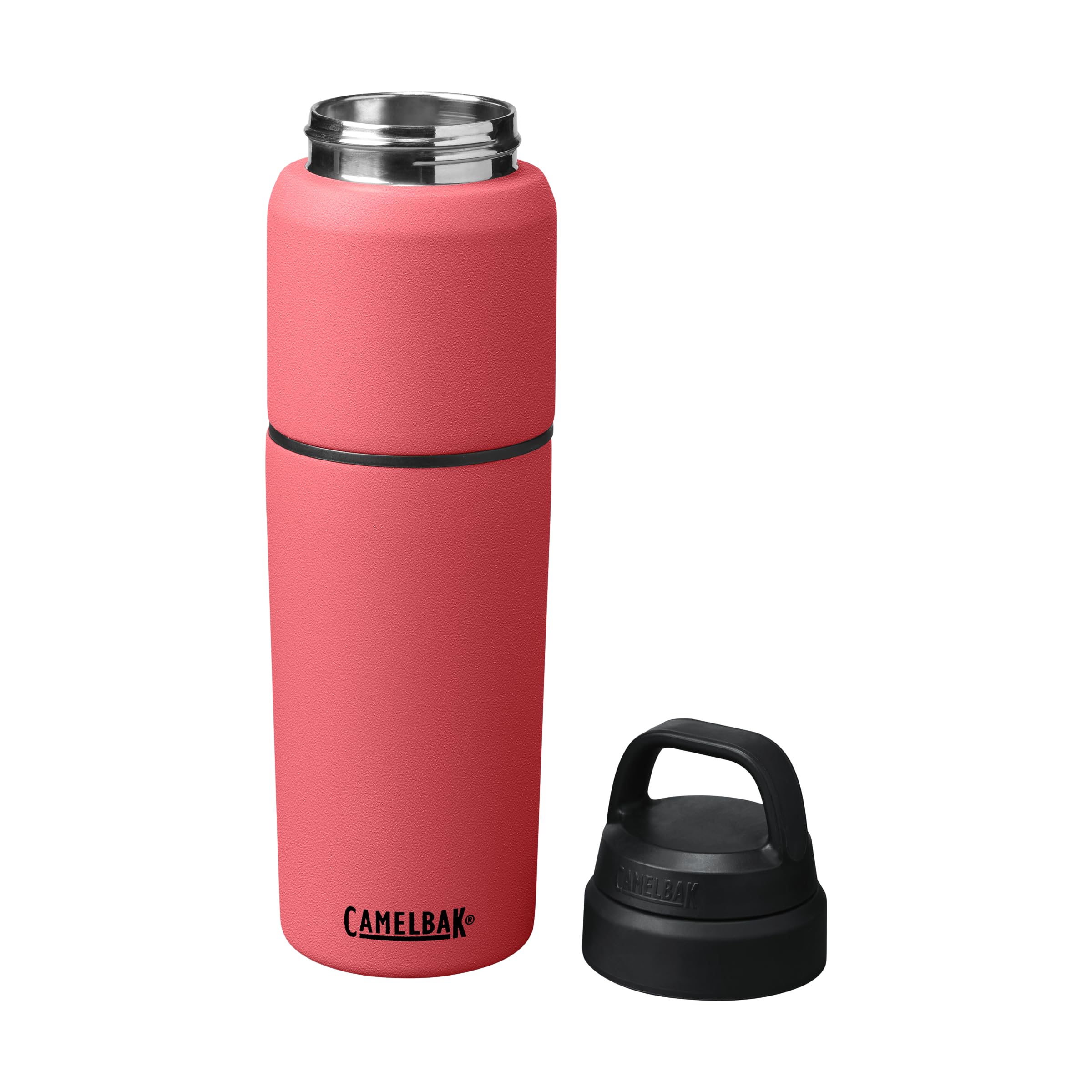 CamelBak MultiBev Water Bottle & Travel Cup – Vacuum Insulated Stainless Steel - Wild Strawberry - 22oz Bottle & 16oz Cup