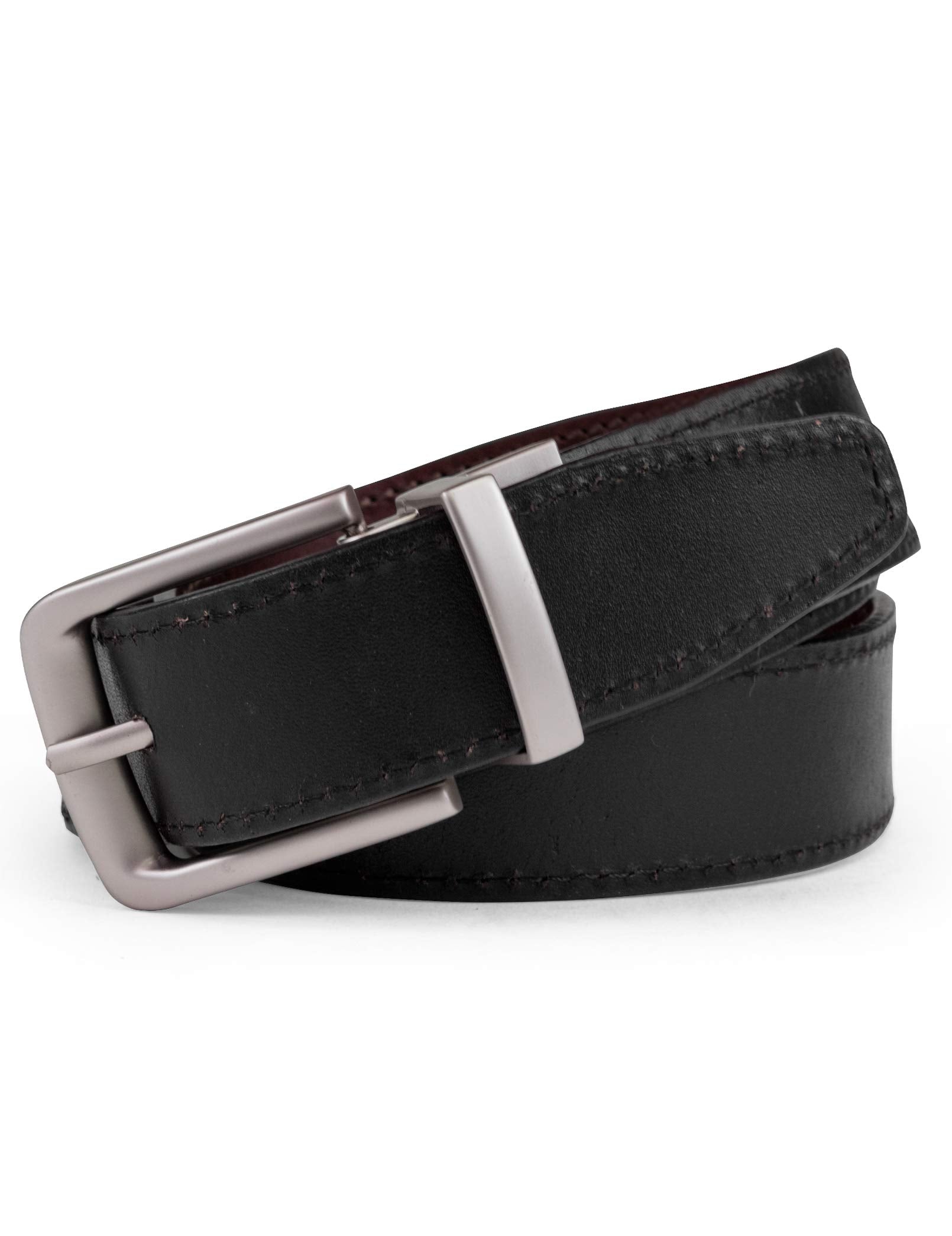 Timberland Men's Classic Leather Reversible Belt, Brown/Black, 34