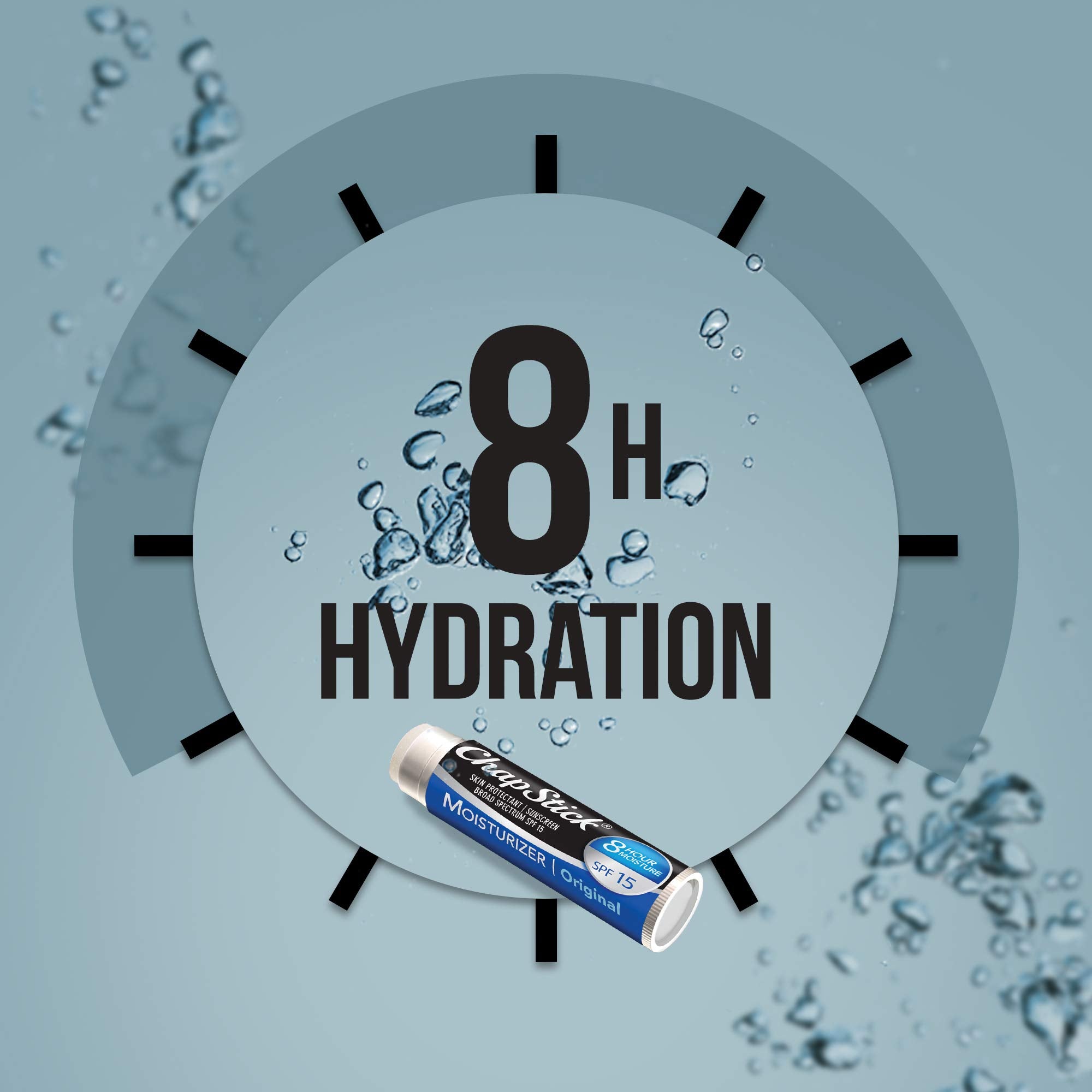 ChapStick Moisturizer 2-in-1 Lipcare 5-Pack (3 SPF 12, 2 SPF 15) – Original Lip Balm with Broad Spectrum SPF, Aloe & Vitamin E, 0.15 Oz Ea