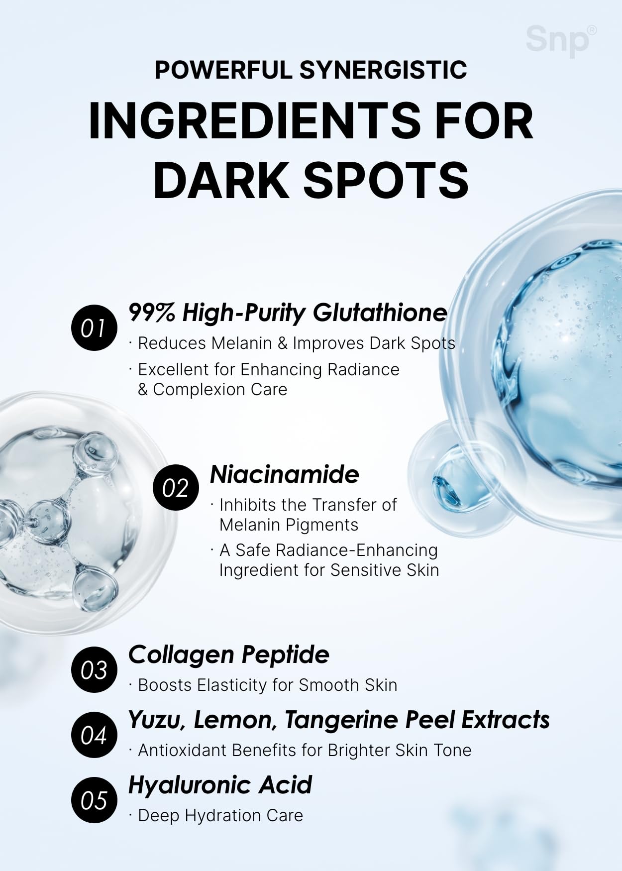 [K Beauty Snp] Glutathione Dark Zero Toning Eye Patch | Brightening Under Eye Patches for Blemishes and Dark Spots | Under Masks for Puffy Eyes and Dark Circles | Korean Skincare | 60 Patches