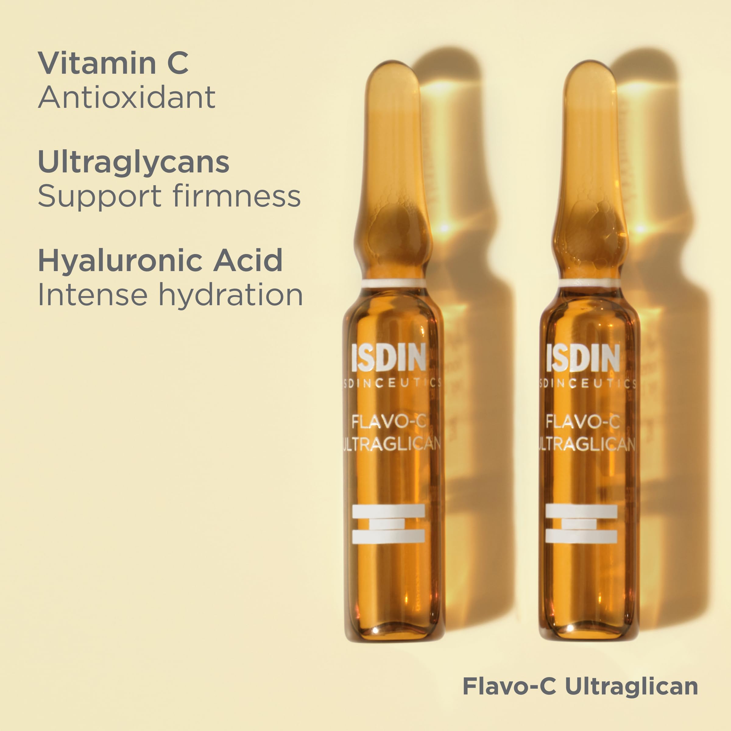 Serum Ampoules Flavo-C Ultraglican, Vitamin C and Hyaluronic Acid