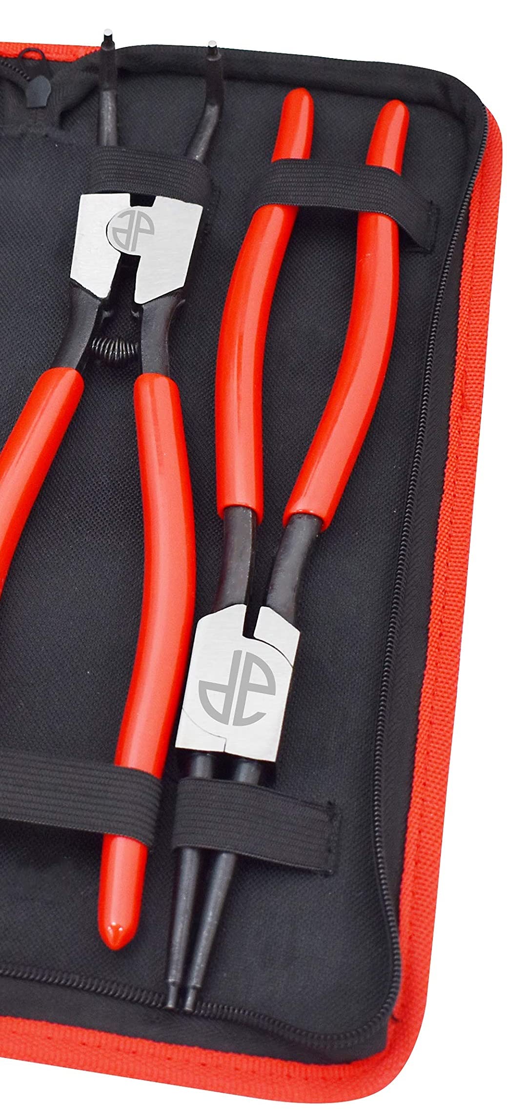 Astro Pneumatic Tool 94222 13" 4pc Large Internal/External Snap Ring Pliers , Black