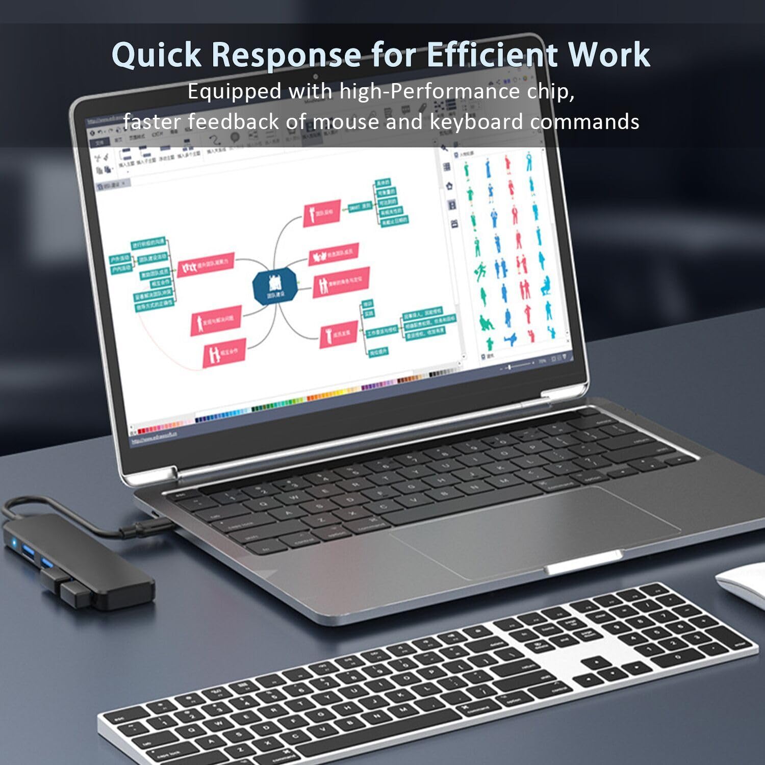 USB 3.0 Hub, VIENON 4-Port USB Hub USB Splitter USB Expander for Laptop, Xbox, Flash Drive, HDD, Console, Printer, Camera,Keyborad, Mouse(Not for Charging)