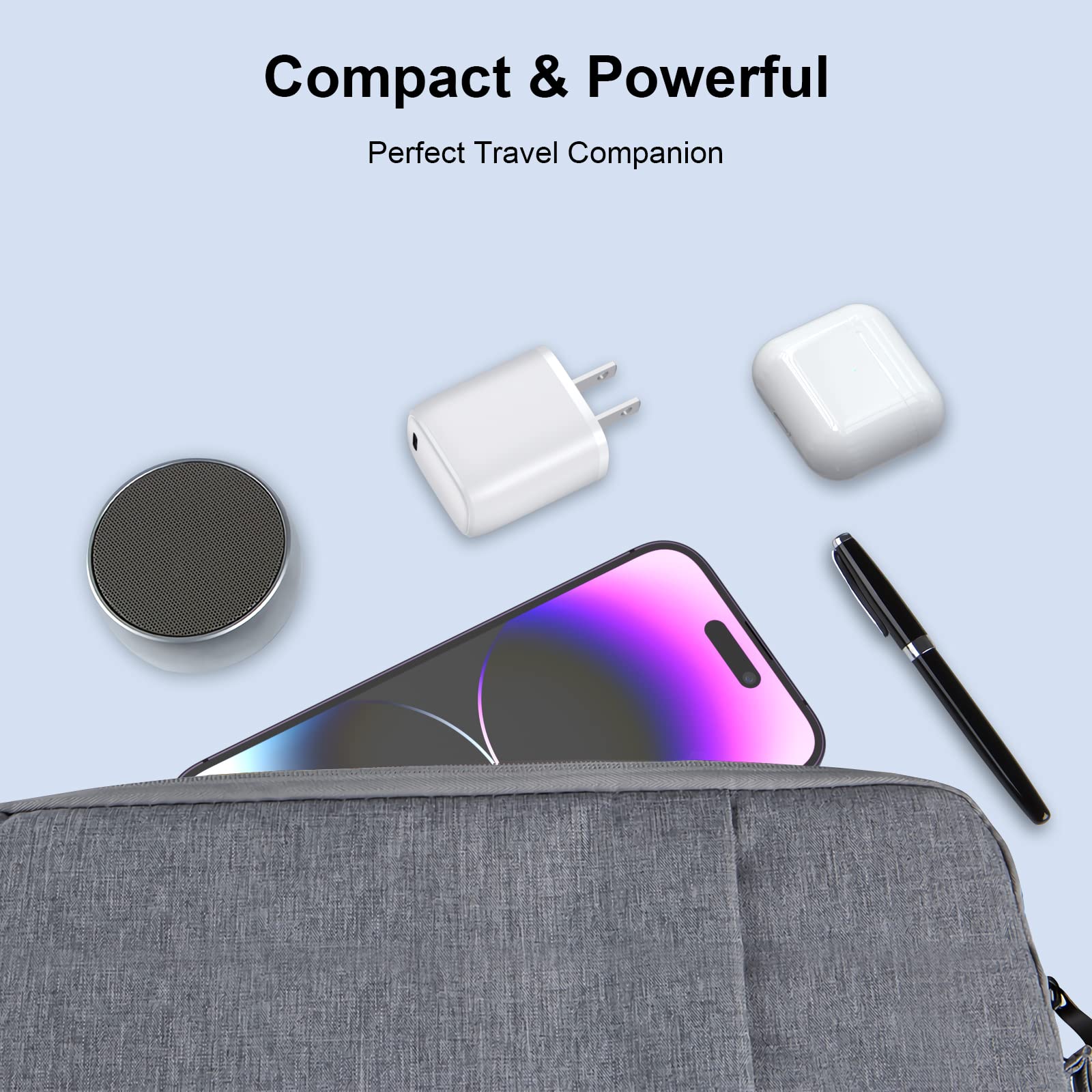 Charger for iPhone, 20W USB C Charger, 2 Pack iPhone Fast Charger Block Type C Fast Charging USB-C Wall Charger for iPhone 14/13/12/11 Pro Max/X/XS MAX/iPad/Samsung Galaxy S23 S22 S21 Type C Charger