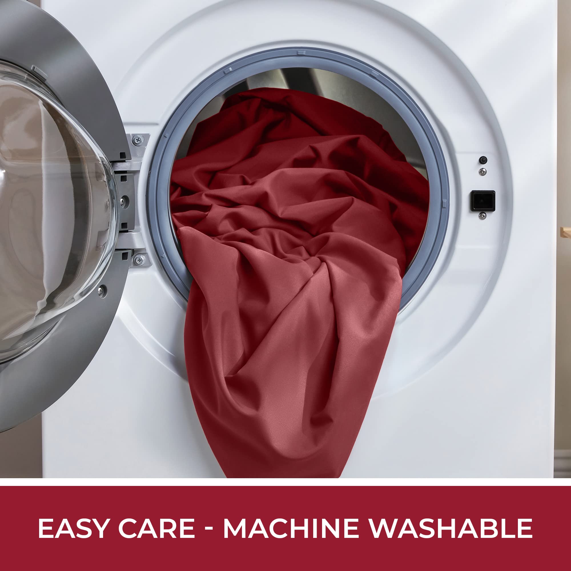 Mellanni Bed Skirt Twin XL Size - Bed Skirting - 15-Inch Tailored Drop Pleated Dust Ruffle - Hotel Luxury Bedding - Wrinkle, Fade, Stain Resistant - 1 Bedskirt (Twin XL, Brick Red)