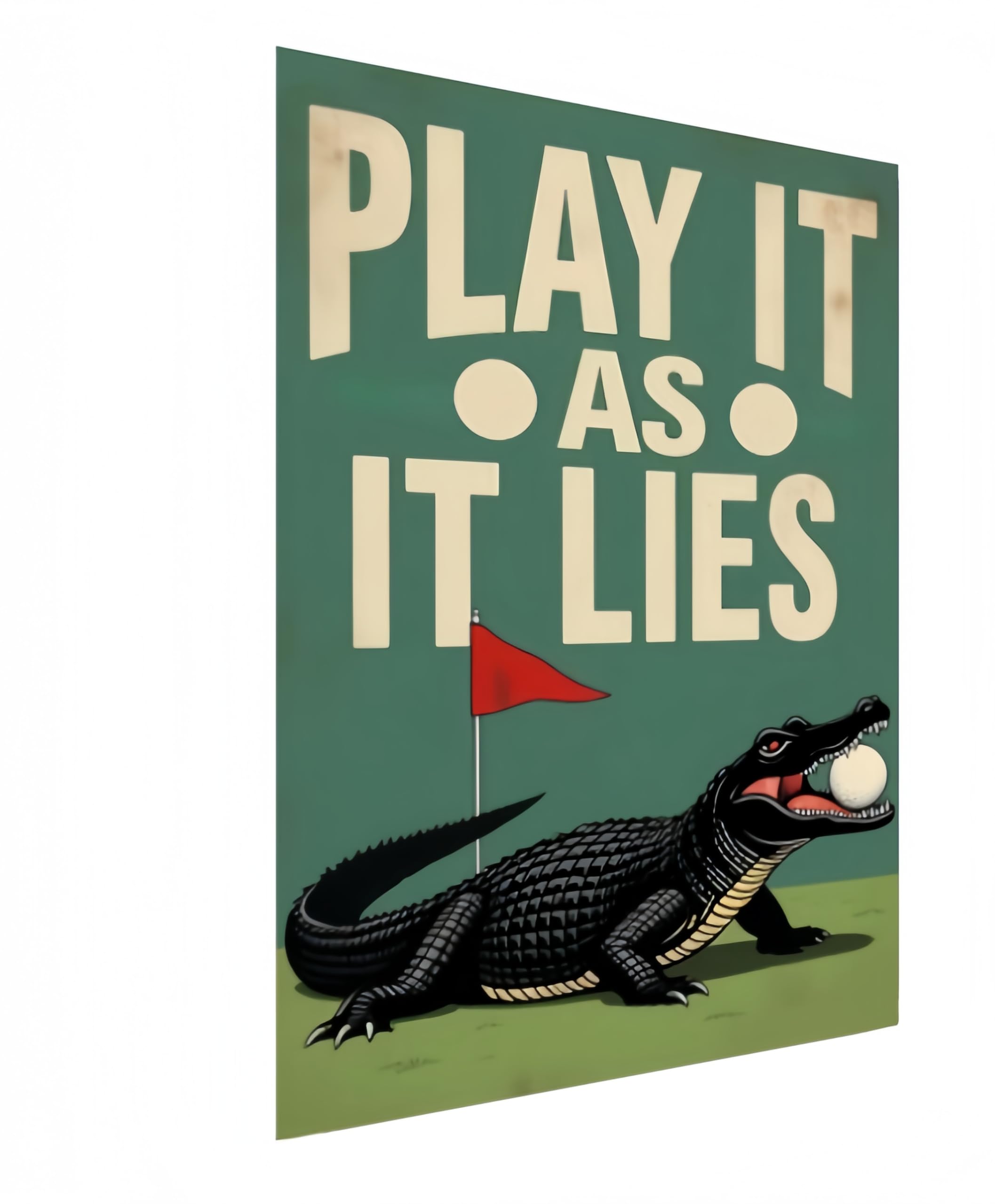 Carastora Golf Wall Decor Sign - Funny Tin Sign - Vintage Style Metal Plaque for the Man Den, Club, Bar or Sports Room, 8x12 Inch