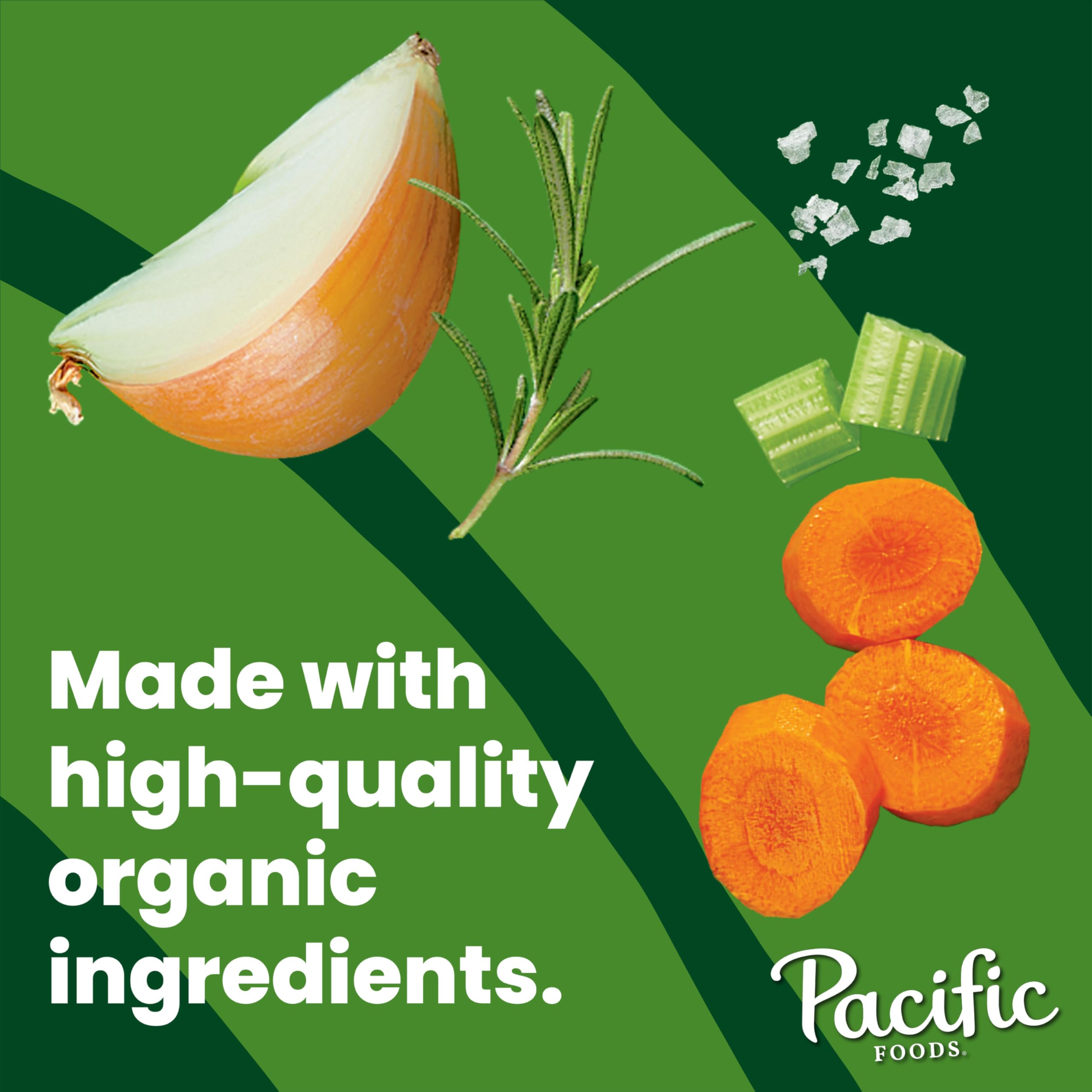 Pacific Foods Organic Chicken Bone Broth With Sea Salt, 32 oz Carton