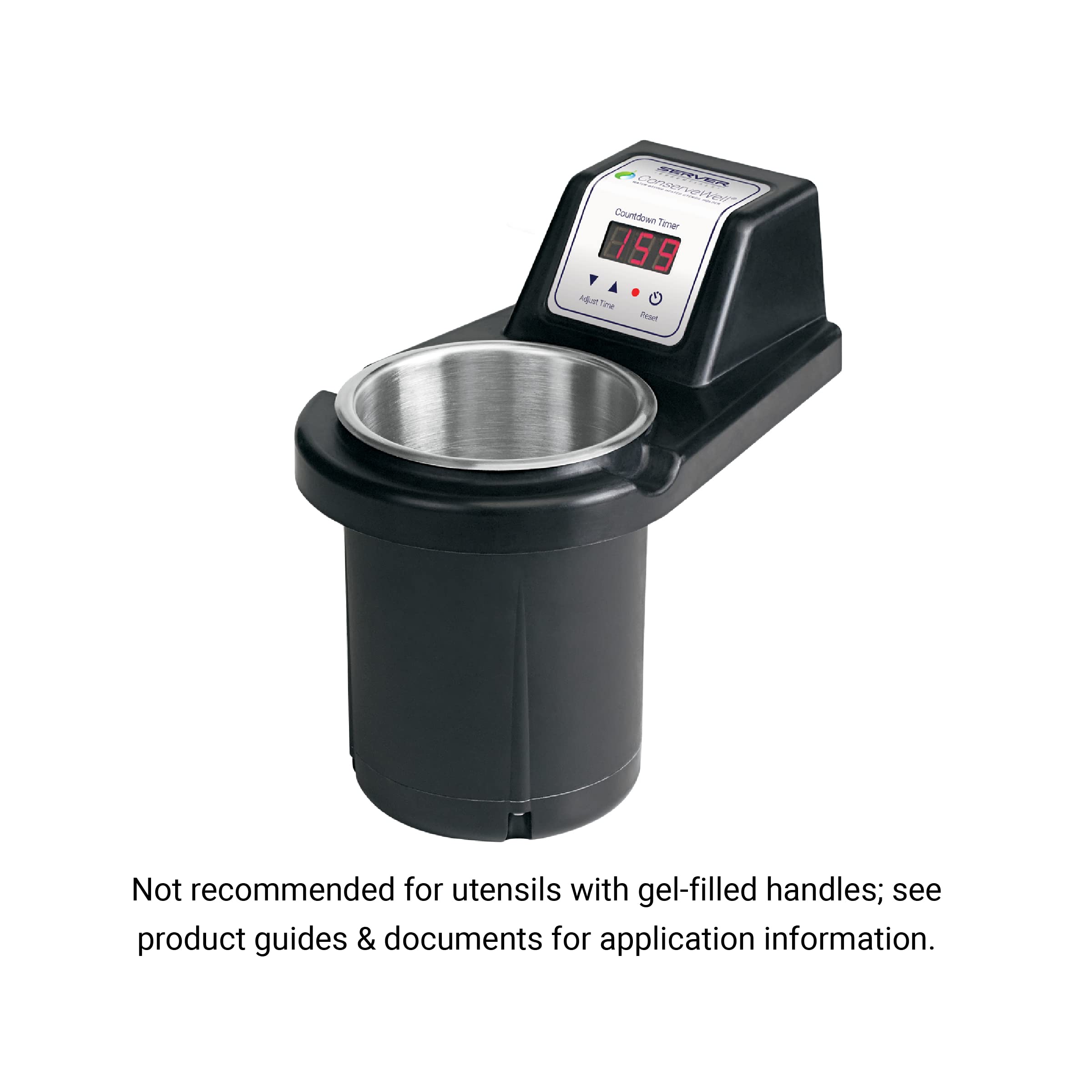 Server Products ConserveWell Utensil Holder Heated Dipper Well Drop-in with Timer, 87770