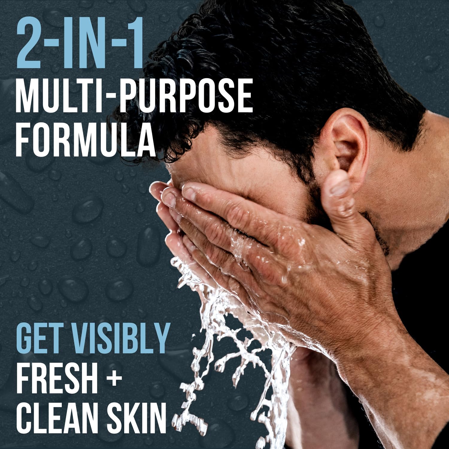 RUGGED & DAPPER Daily Power Scrub | 8 oz | Premium Exfoliating Mens Face Wash | Deep Cleans + Prevents Breakouts | Face Wash Men's | Natural Ingredients | Made in USA