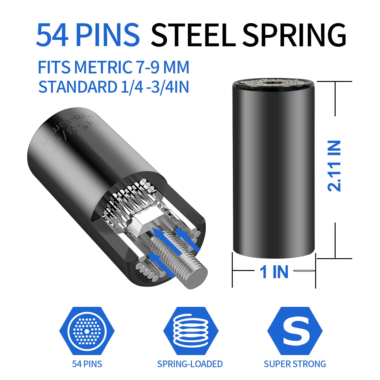 Christmas Stocking Stuffers Gifts for Adults Men Dad, Super Universal Socket Tools White Elephant Christmas Gifts for Who Have Everything Dad Boyfriend Husband Tools for Cool Gadgets