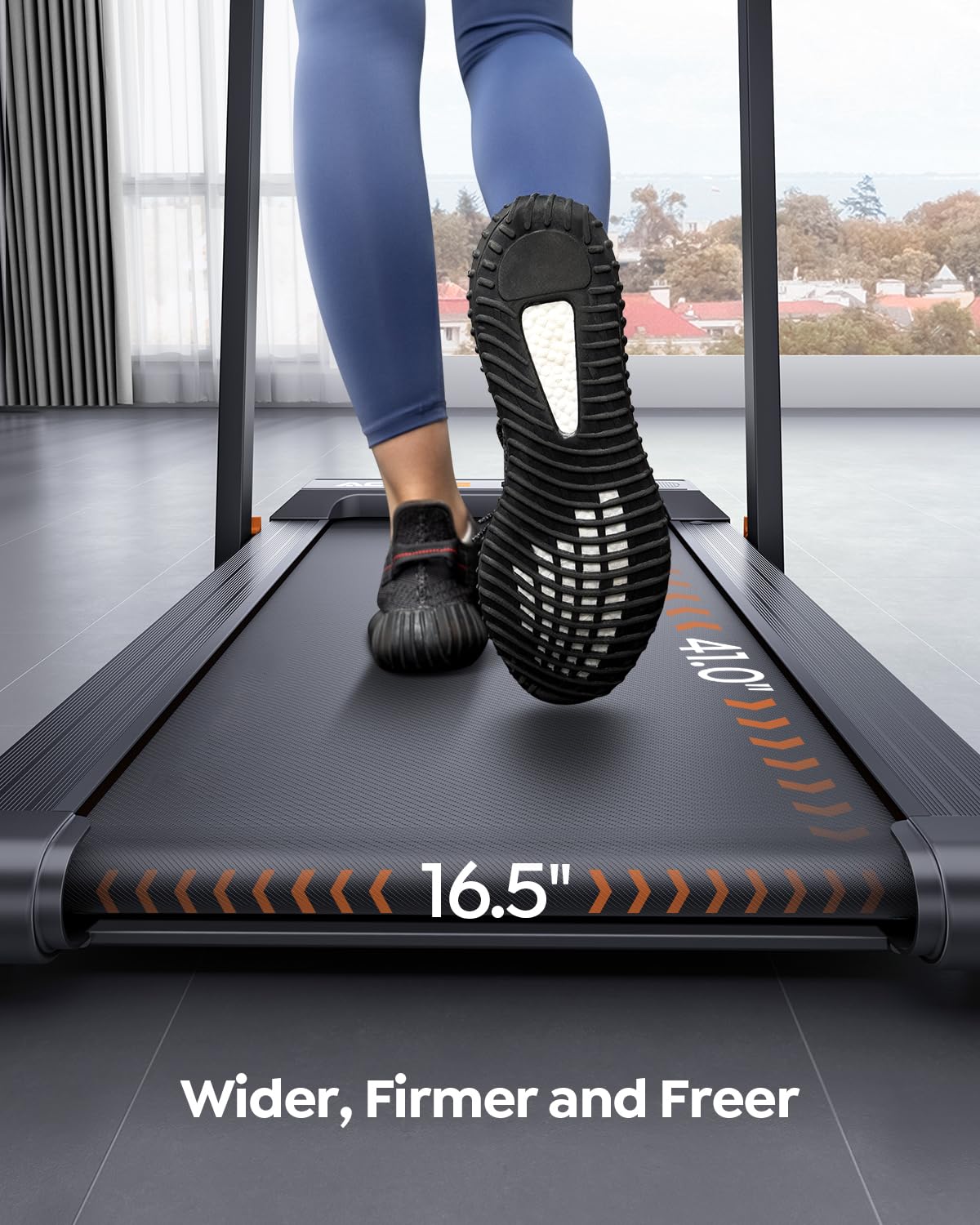 Acezoe 2 in 1 Foldable Treadmills for Home Small Office, 2.5HP Walking Pad Treadmill with Handle Bar, 300lbs Capacity, Under Desk Treadmill with Smart APPs, 12 HIIT Modes and Touch Screen