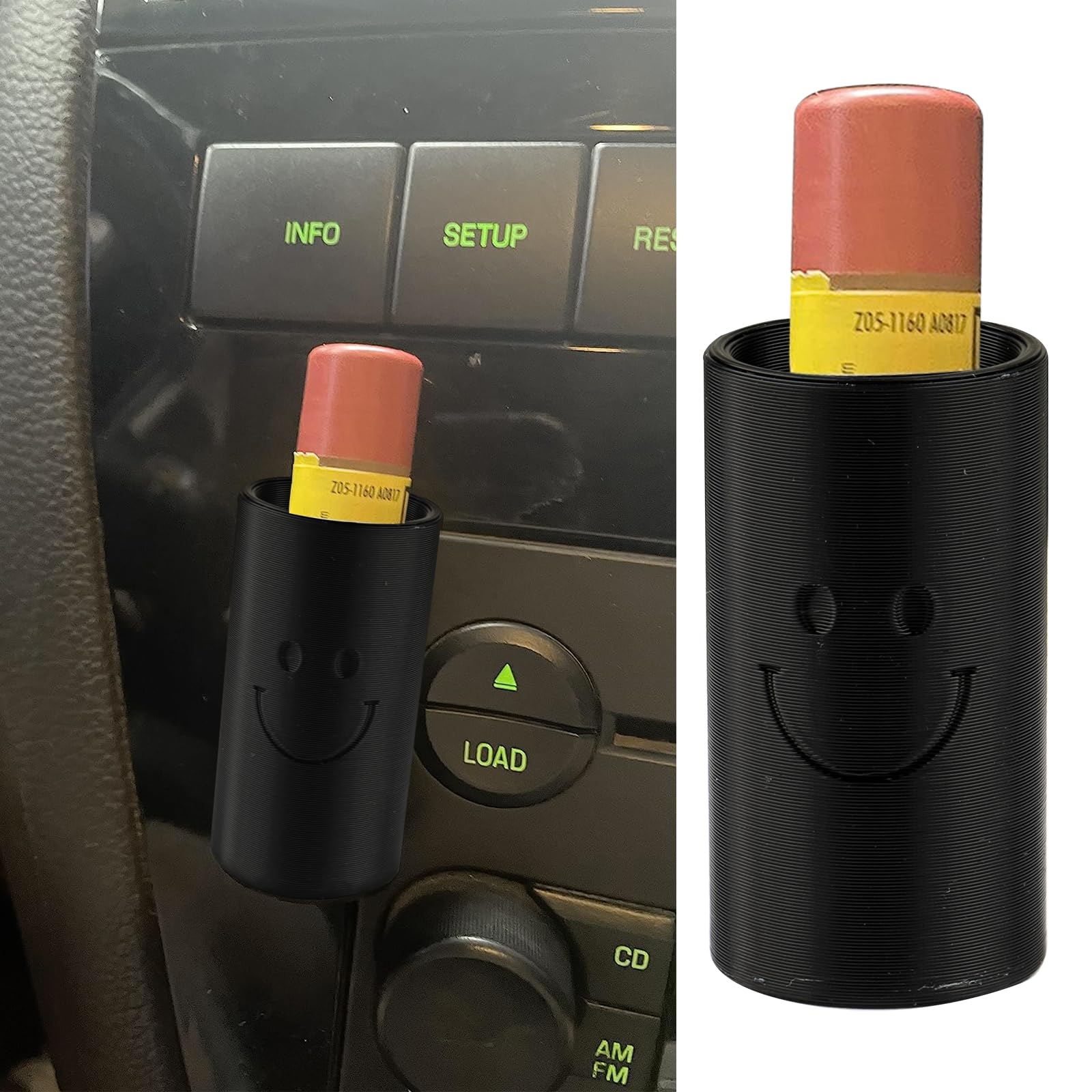 Chapstick Holder for Car, Lip Balm Holder for Interior Car Accessories for Women Must Have Black